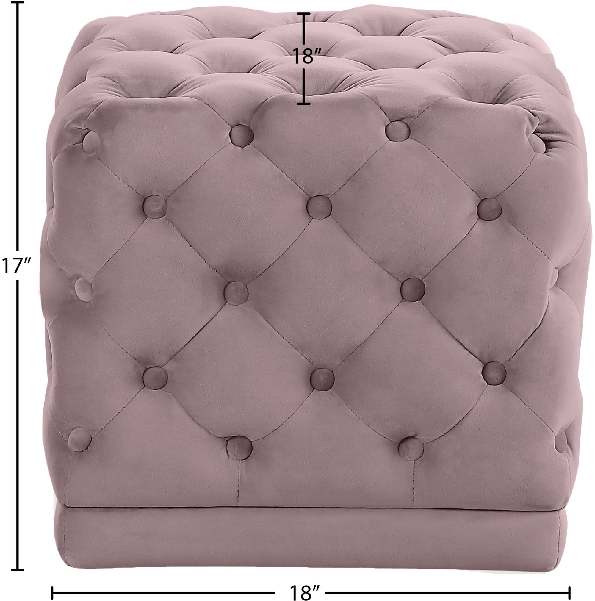 Stella Velvet Ottoman/Stool