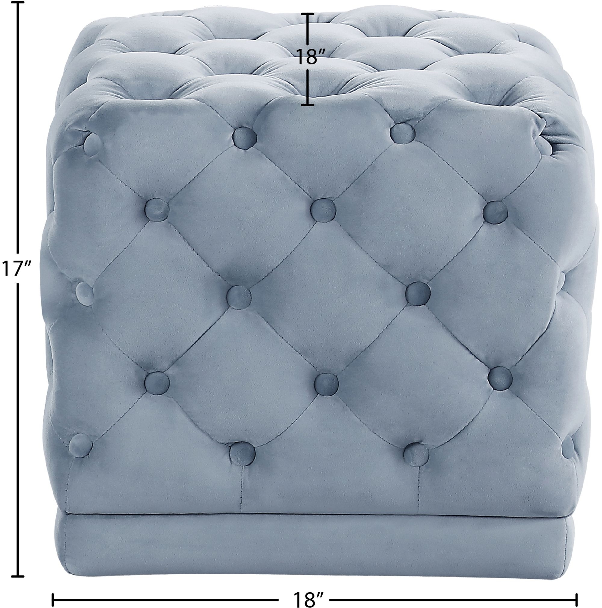 Stella Velvet Ottoman/Stool