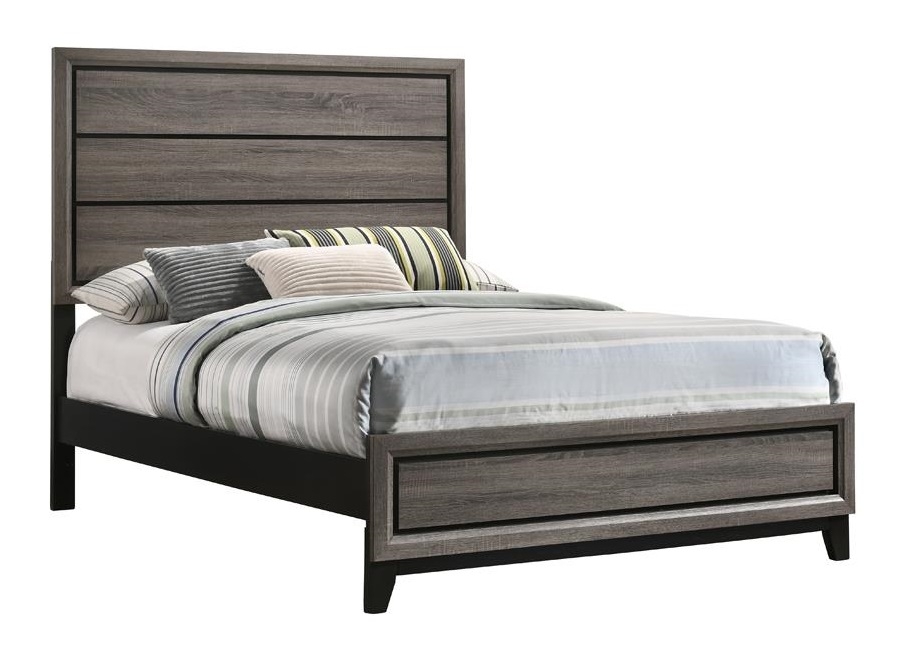 Watson Wood Panel Bed, Full Size
