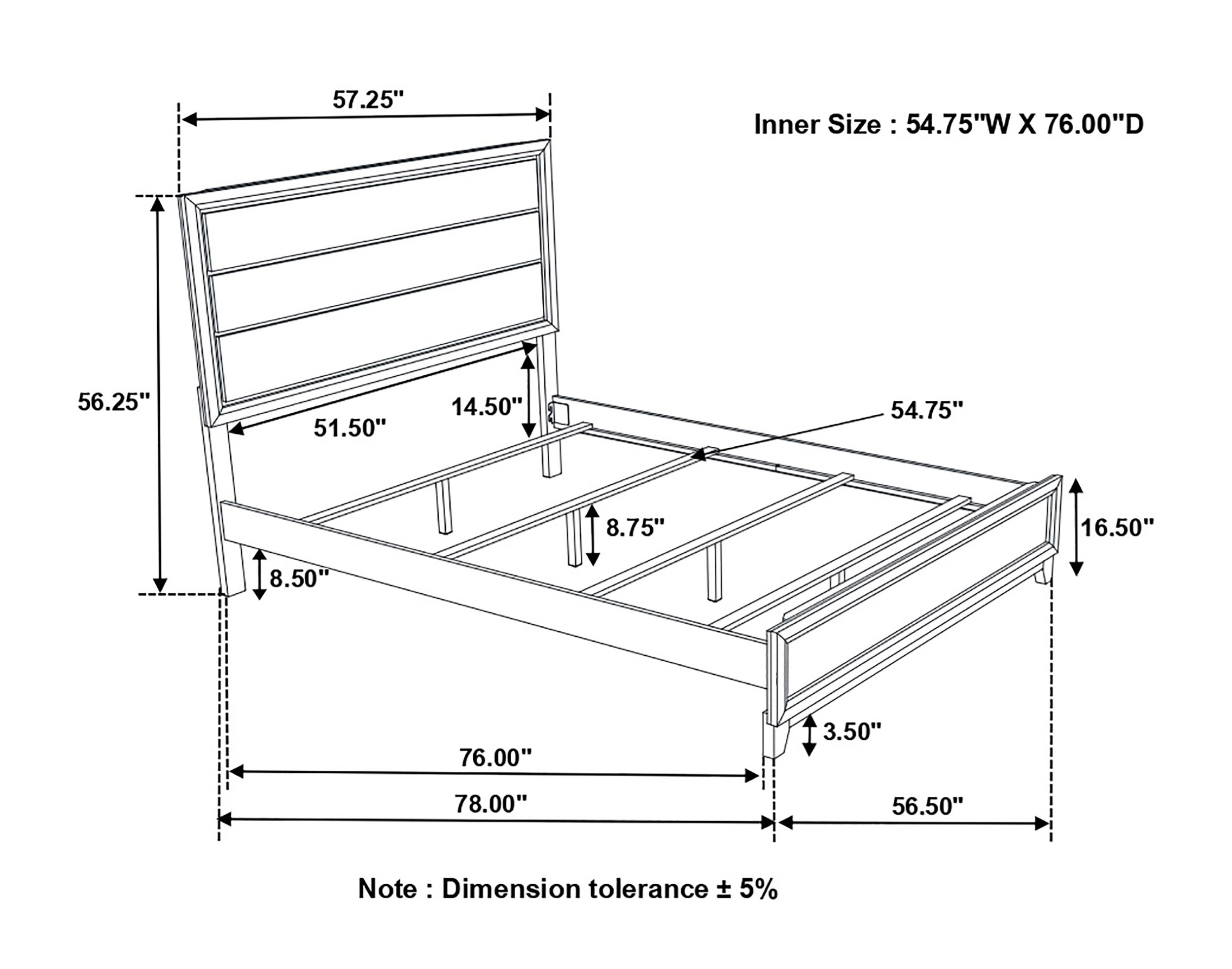 Watson Wood Panel Bed
