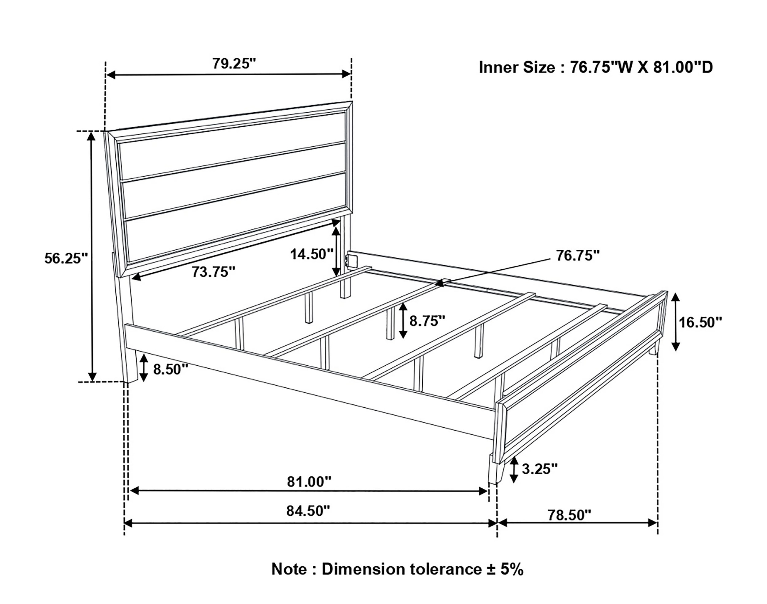 Watson Wood Panel Bed
