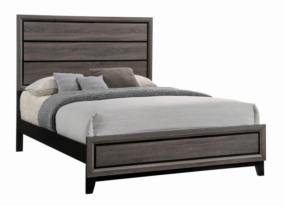 Watson Wood Panel Bed, Queen Size