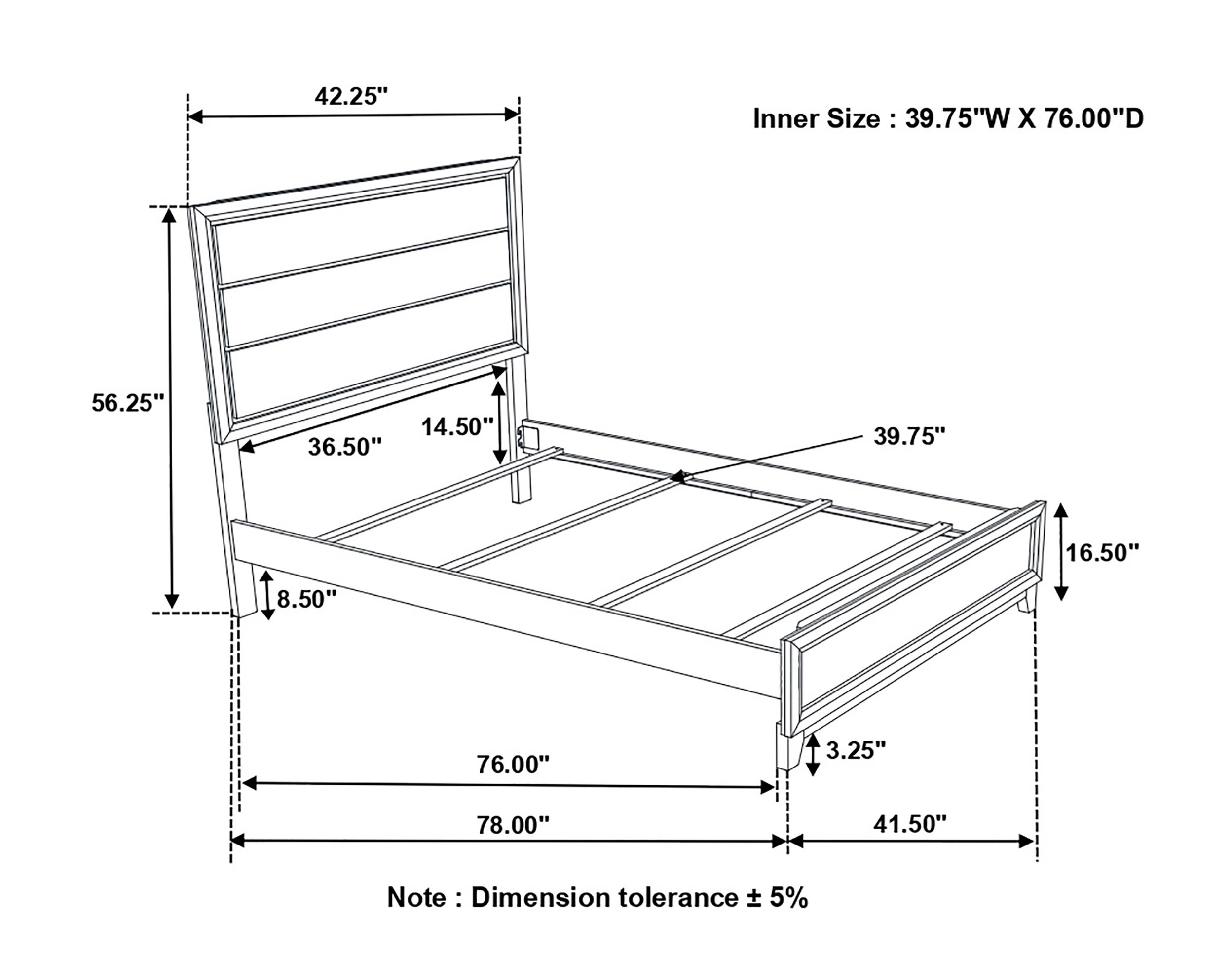 Watson Wood Panel Bed