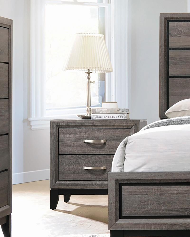 Watson Wood Nightstand w/2 Drawers