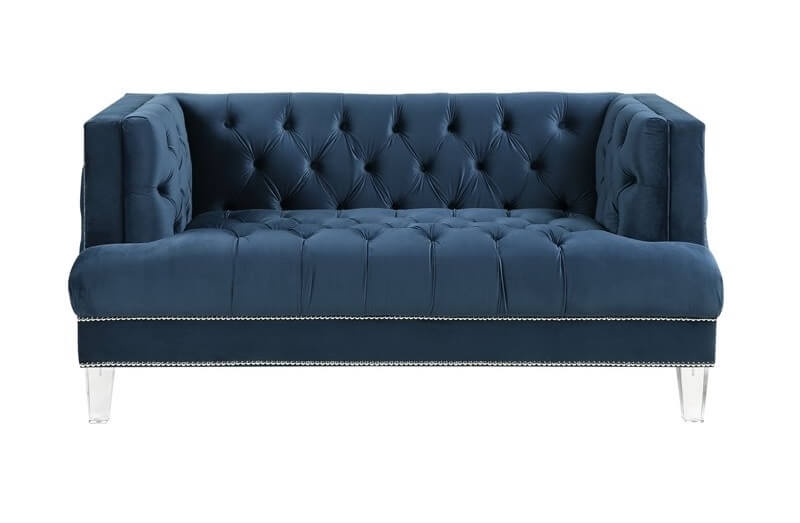 Ansario Velvet Tufted Loveseat