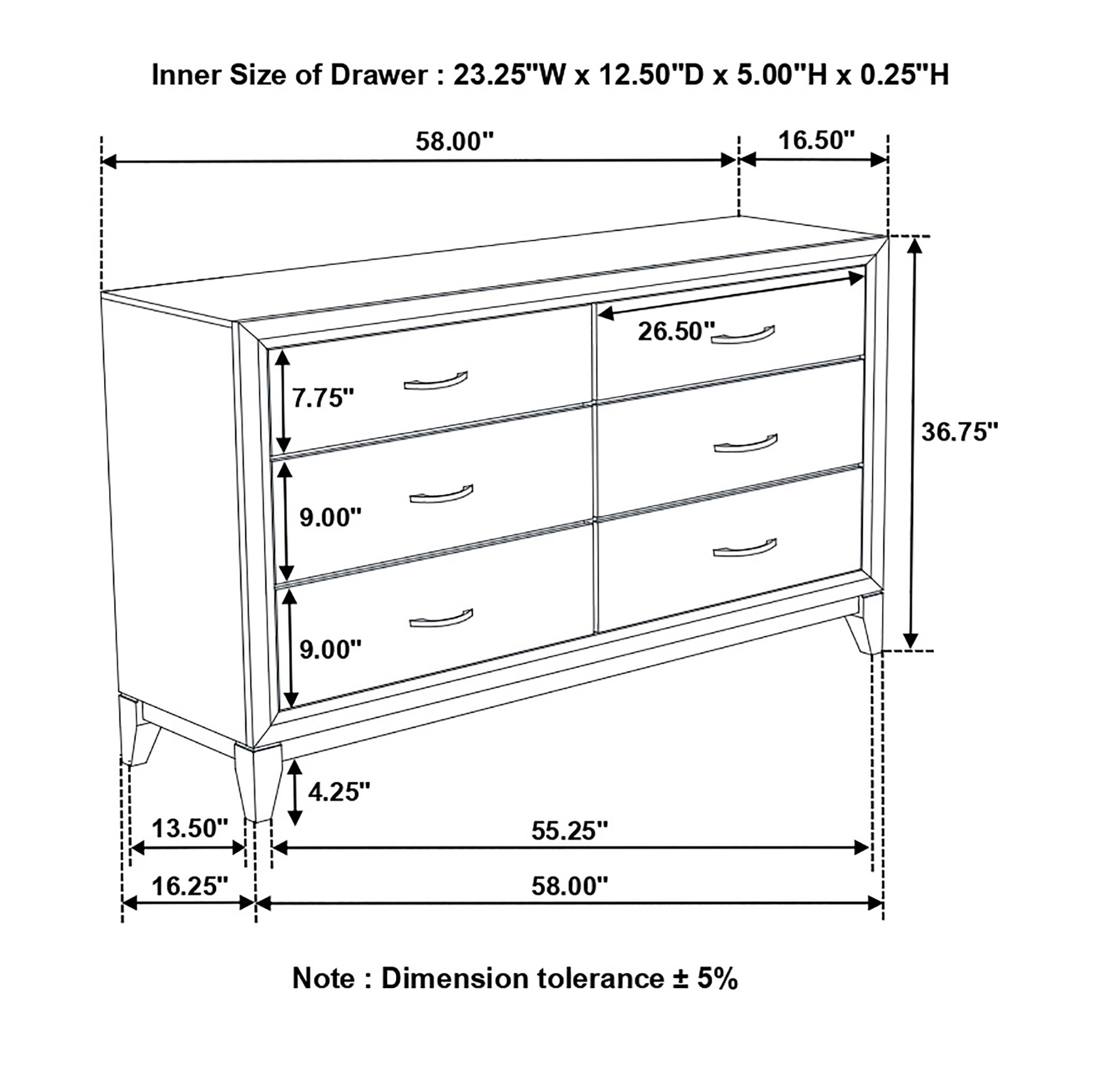 Stout Metal Bar Pulls Distressed Dresser