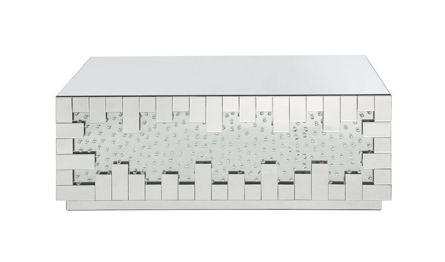Nysa Mirrored/Faux Diamonds Coffee Table