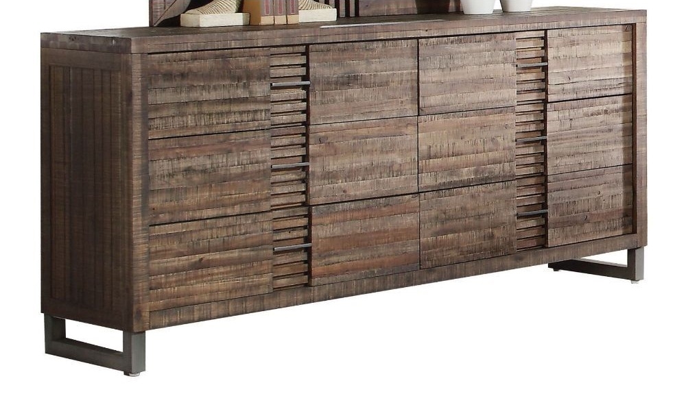 Andria Wood Panel Bedroom Set