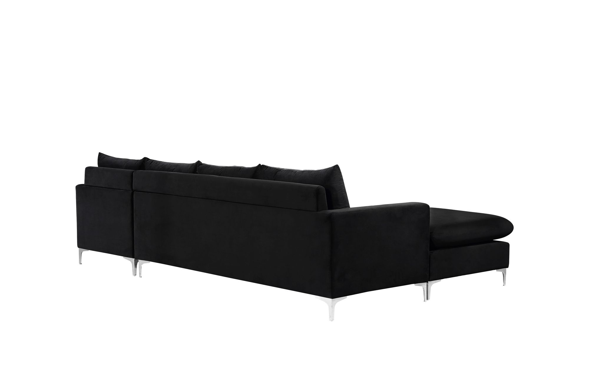 Naomi 110" Velvet Reversible Sectional