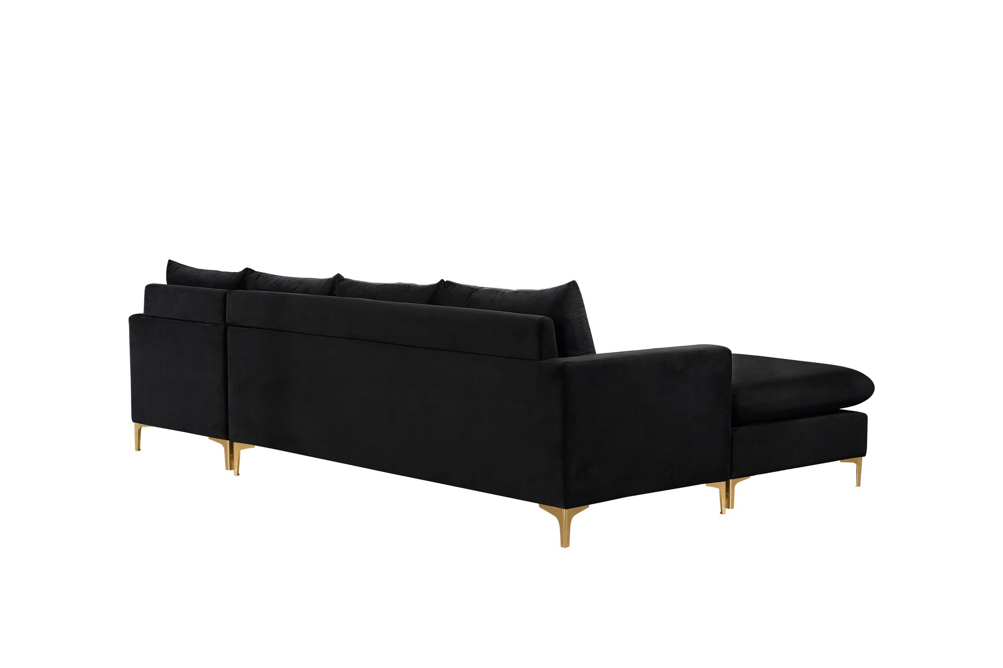 Naomi 110" Velvet Reversible Sectional