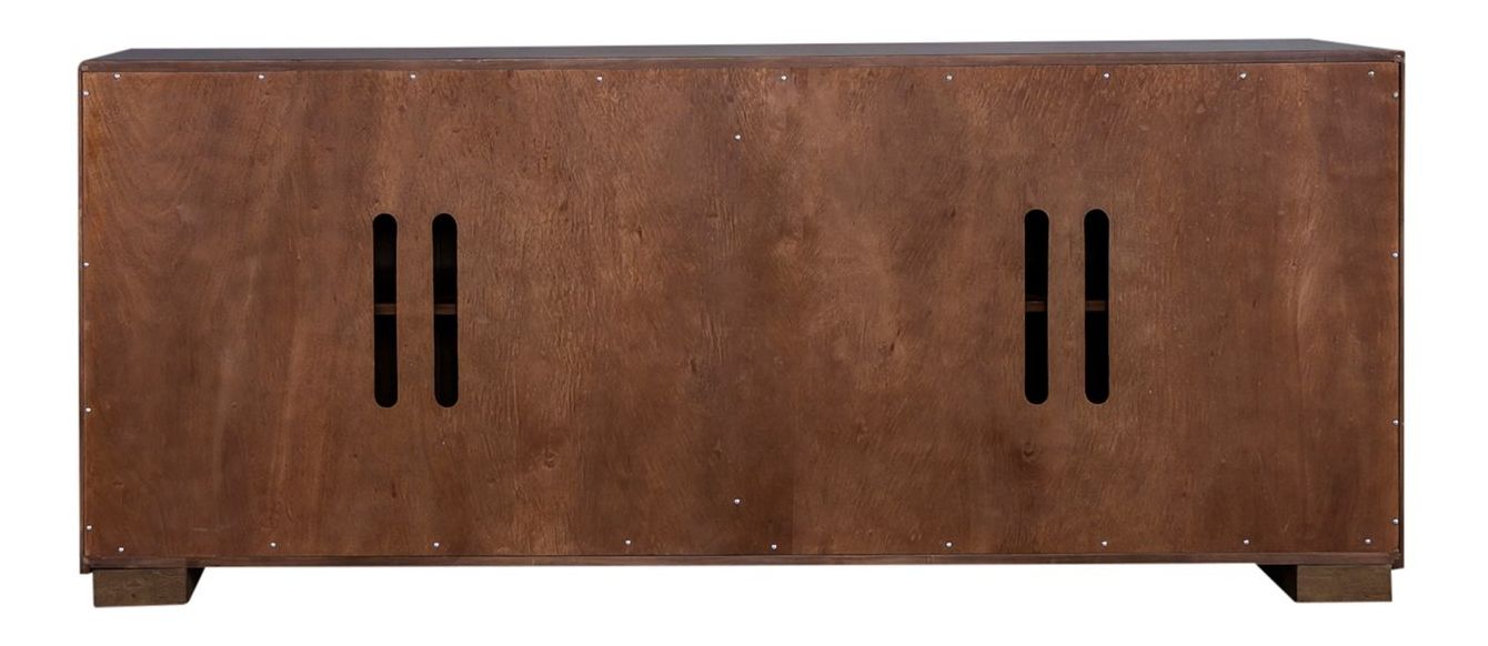 Easton Wood 82-Inch TV Console w/4 Doors