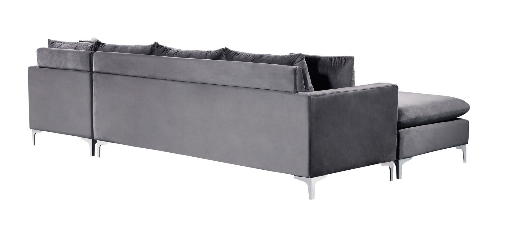 Naomi 110" Velvet Reversible Sectional