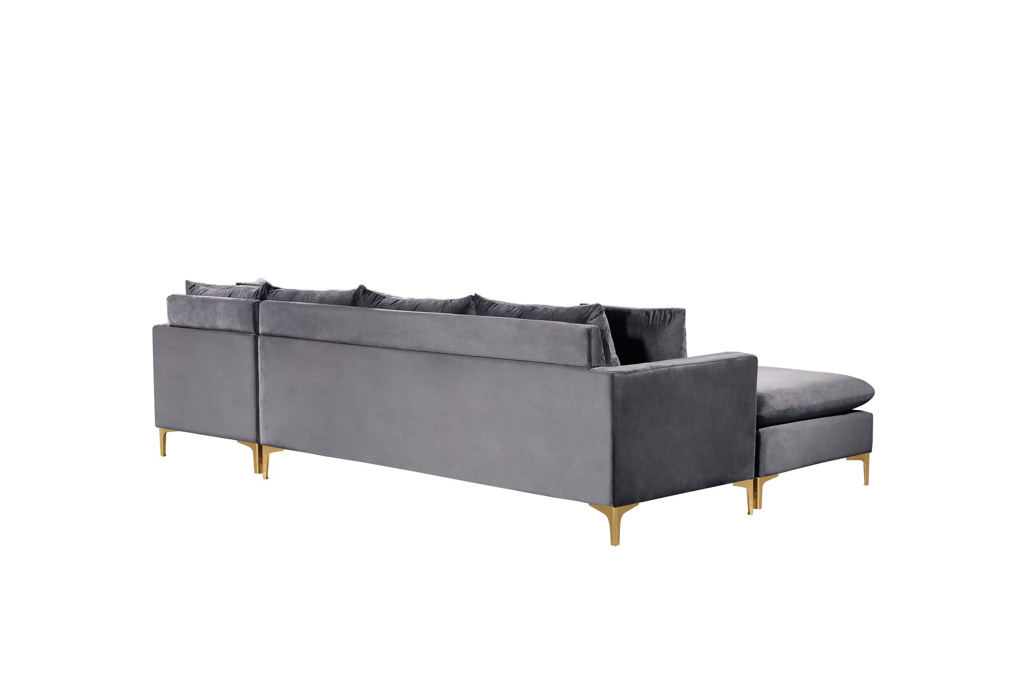 Naomi 110" Velvet Reversible Sectional