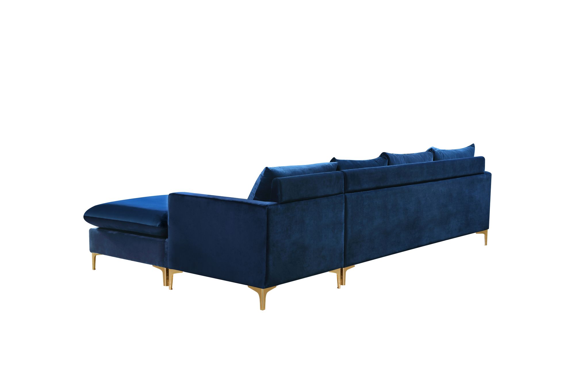 Naomi 110" Velvet Reversible Sectional