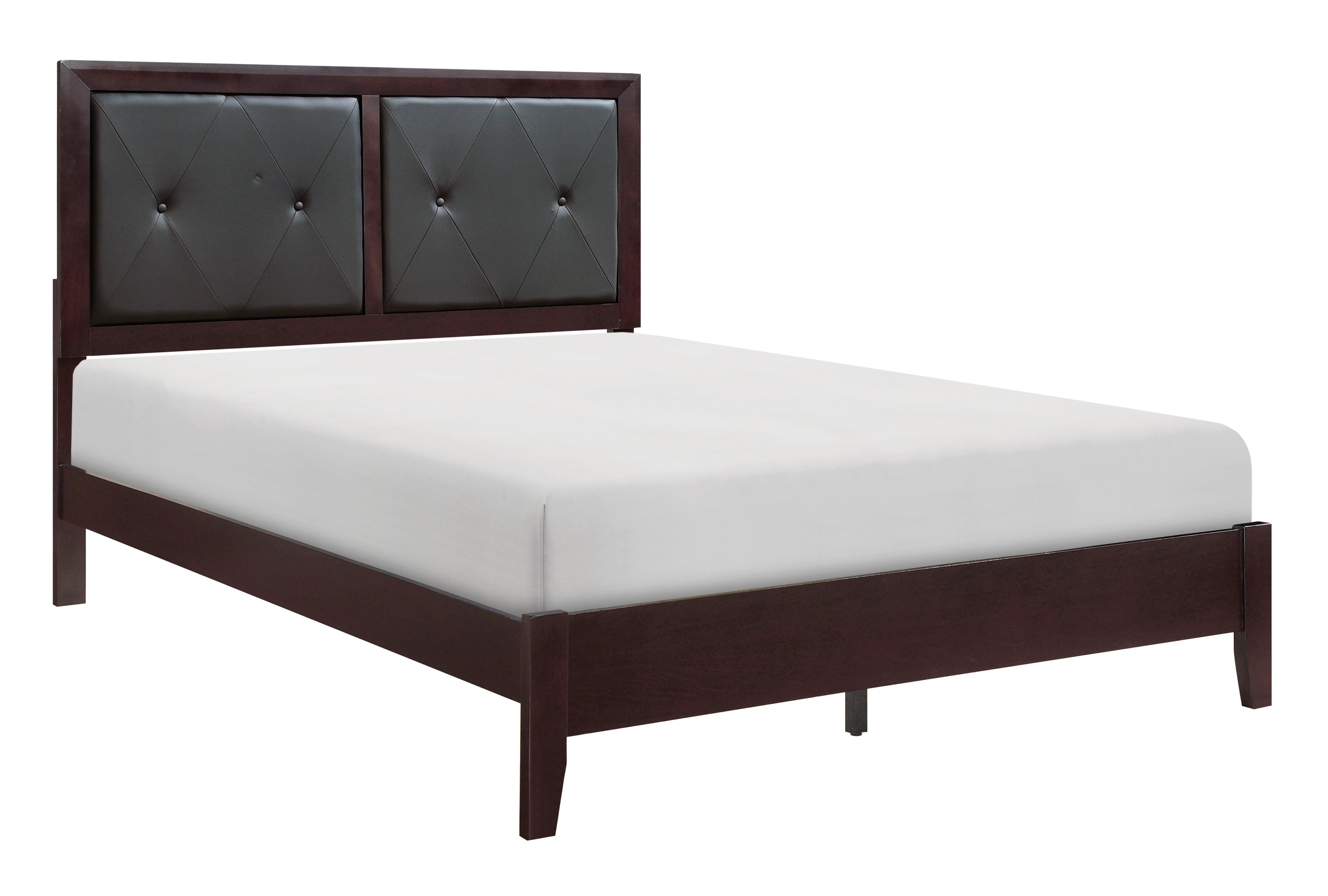 Edina Leatherette/Wood Veneer Panel Youth Bed