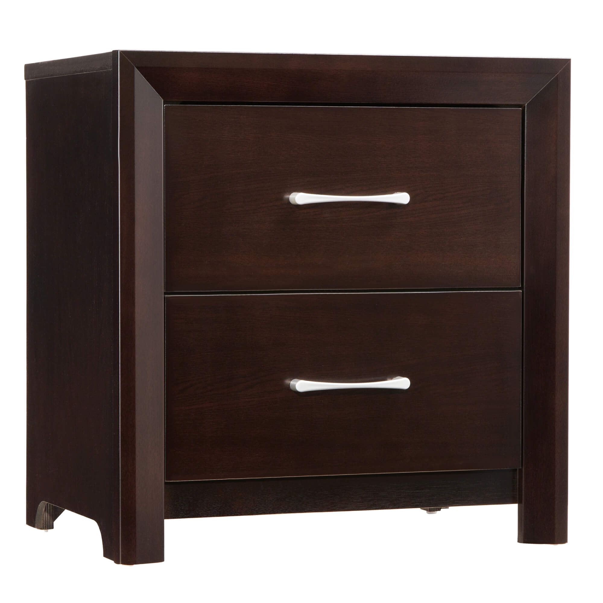 Edina Leatherette/Wood Veneer Panel Bedroom Set