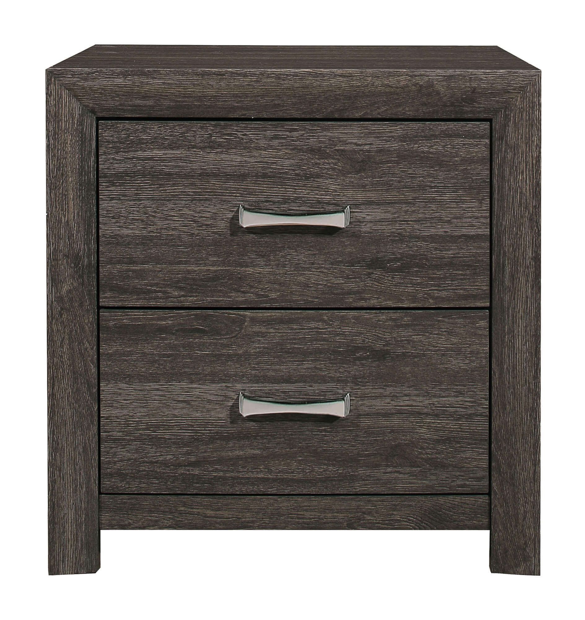 Edina Leatherette/Wood Veneer Panel Bedroom Set