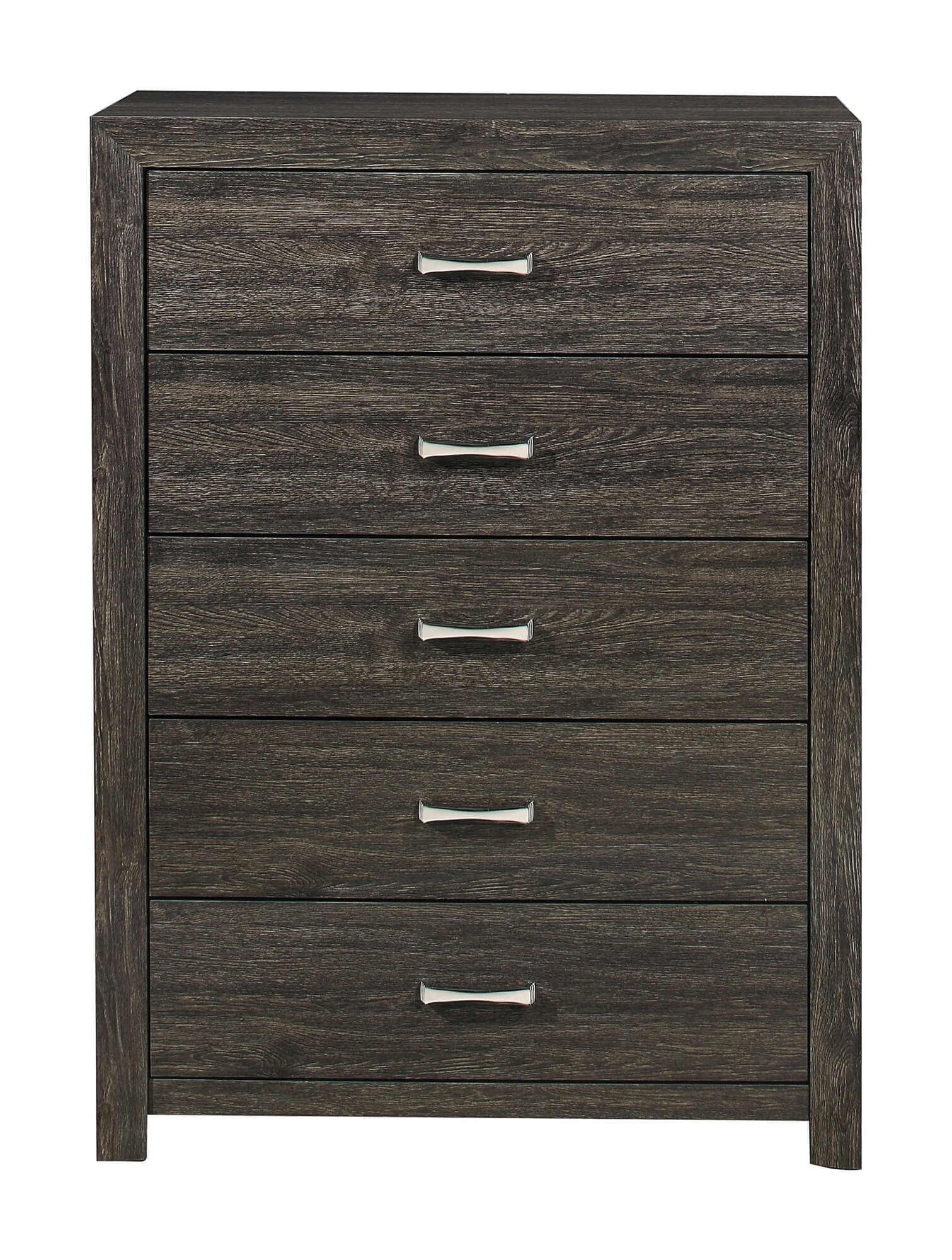Edina Leatherette/Wood Veneer Panel Bedroom Set