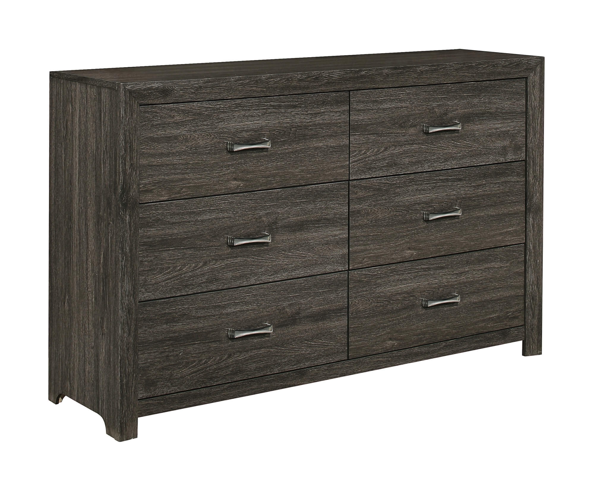 Edina Leatherette/Wood Veneer Panel Bedroom Set