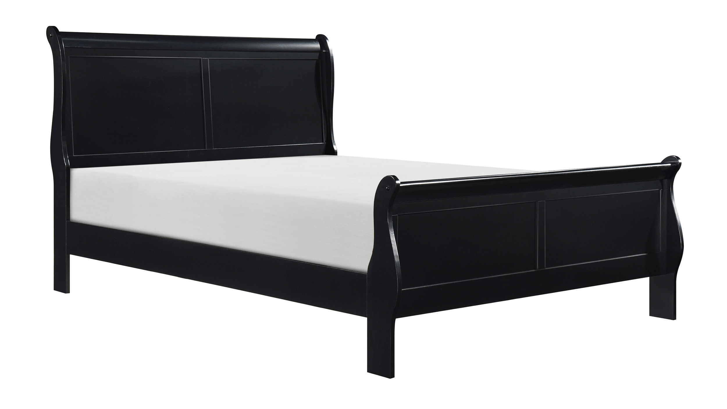 Mayville Wood Sleigh Bed, California King Size