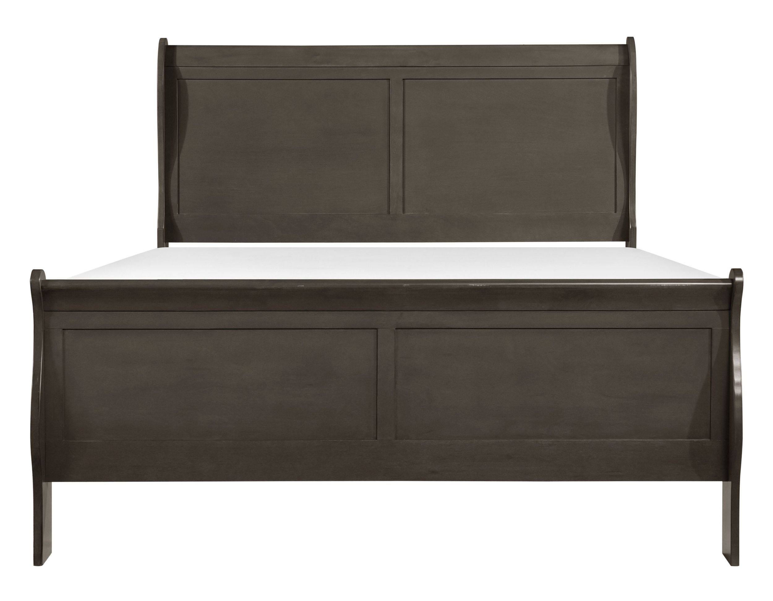 Mayville Wood California King Sleigh Panel Bed