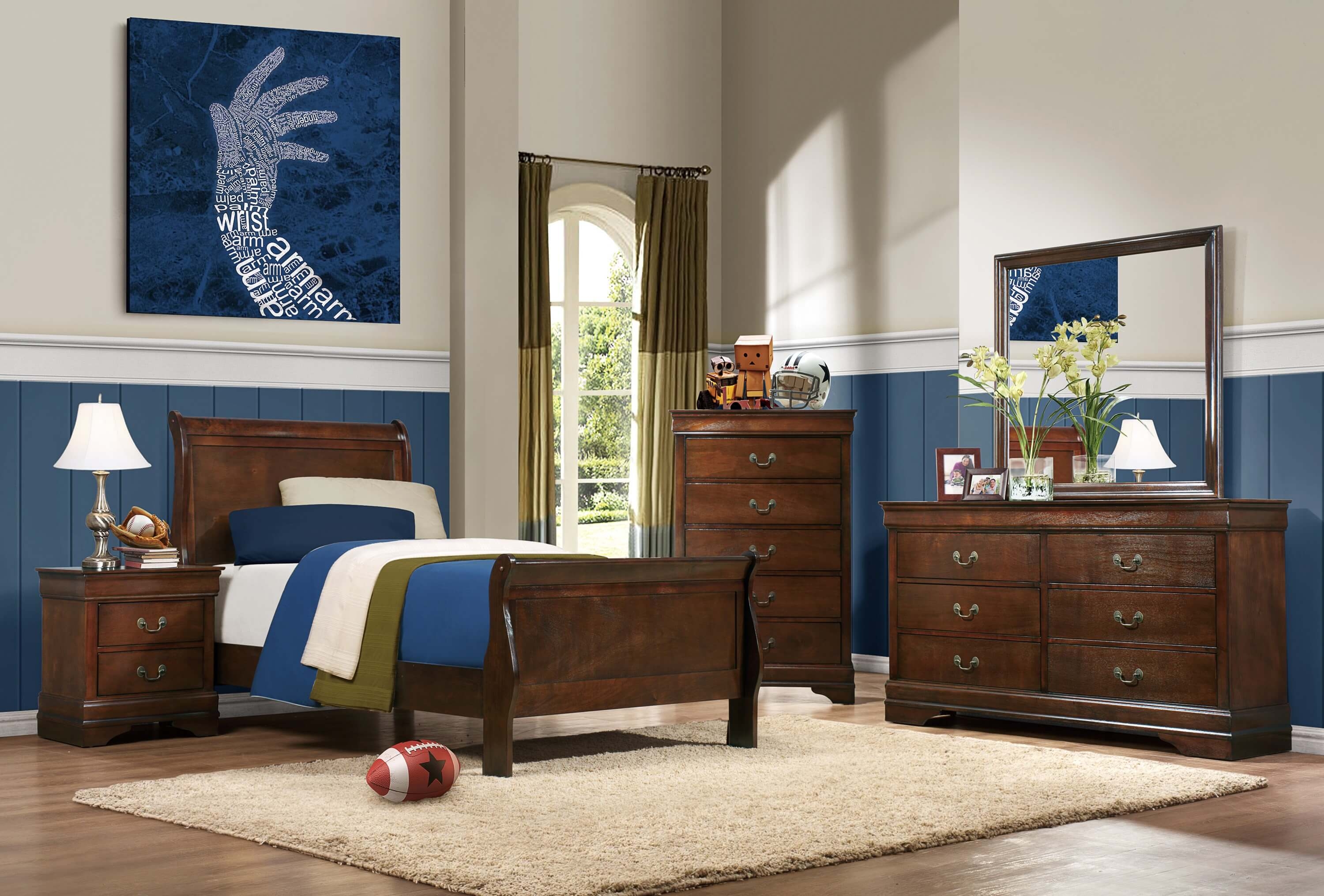 Mayville Classic Wood Youth Bedroom Set