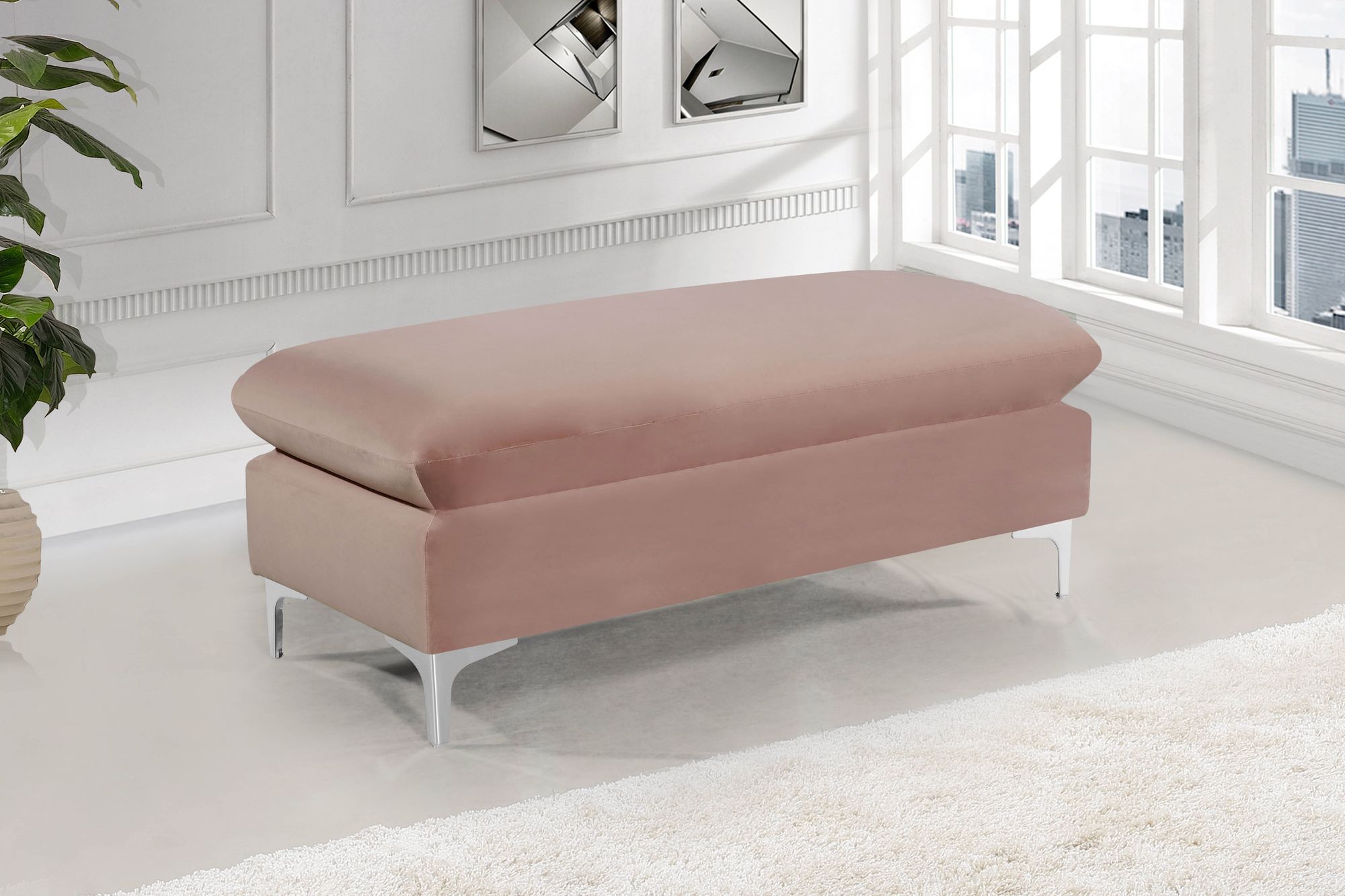 Naomi 110" Velvet Reversible Sectional