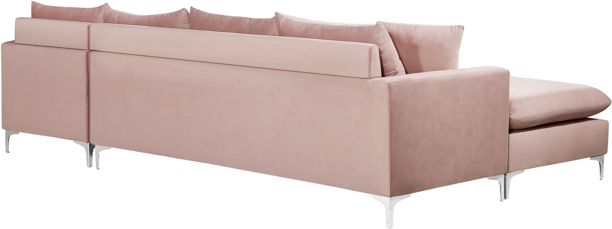 Naomi 110" Velvet Reversible Sectional