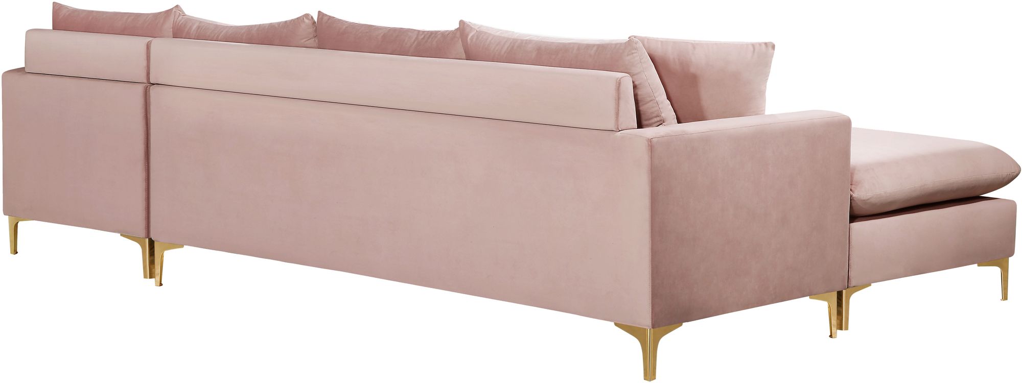 Naomi 110" Velvet Reversible Sectional