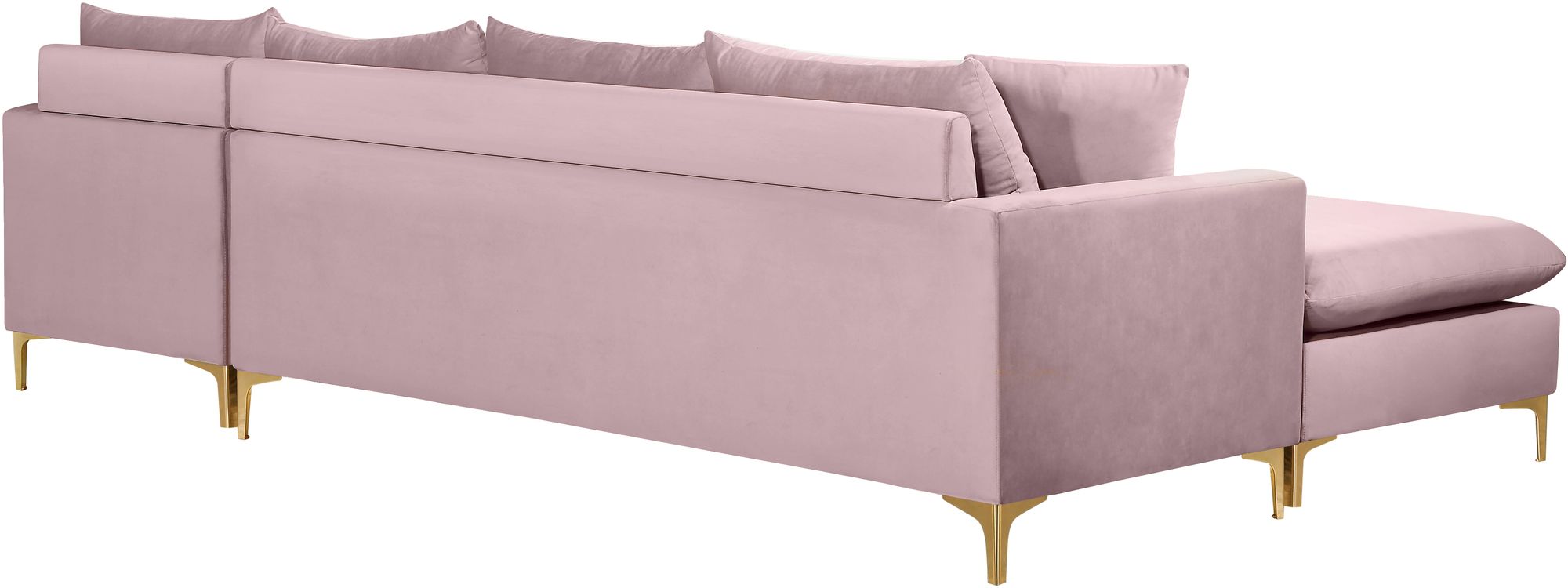Naomi 110" Velvet Reversible Sectional