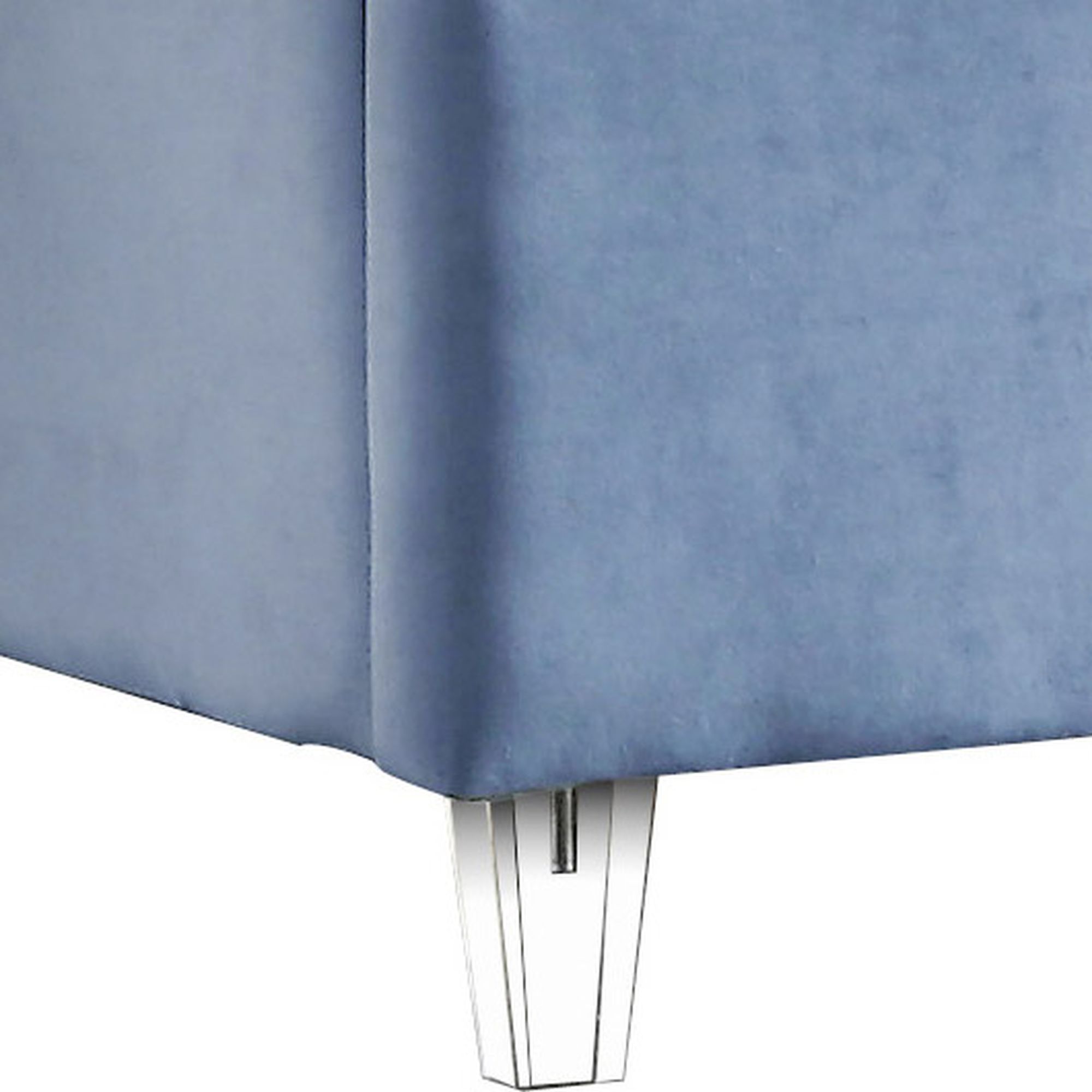 Candace Velvet King Size Bed