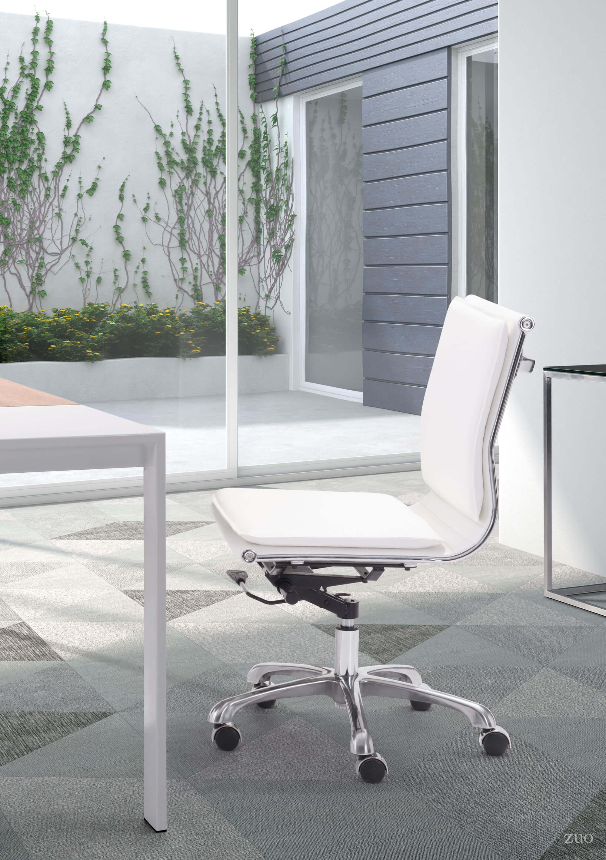 Lider Plus Leatherette Adjustable Height Office Chair w/o Arms