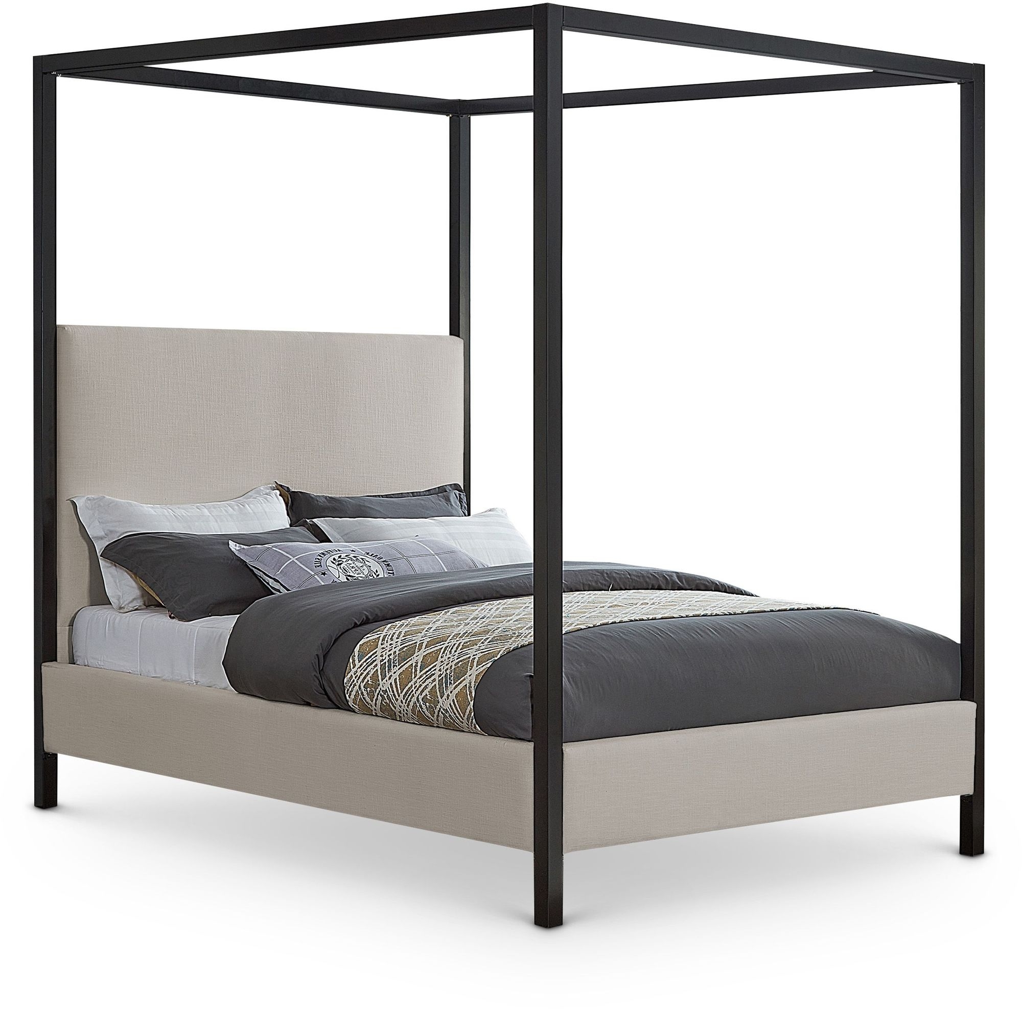 James Linen Fabric Bed