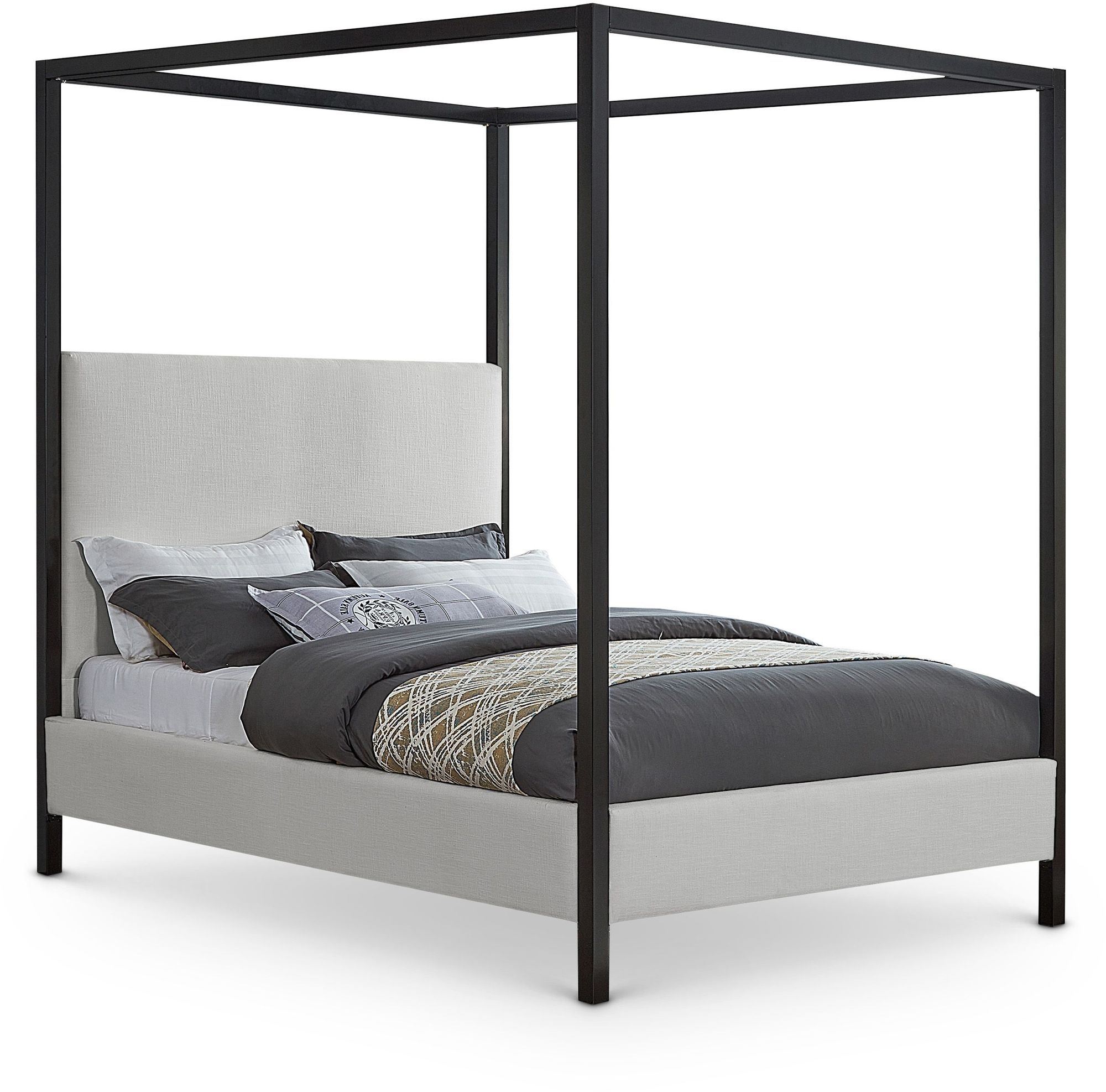 James Linen Fabric Bed