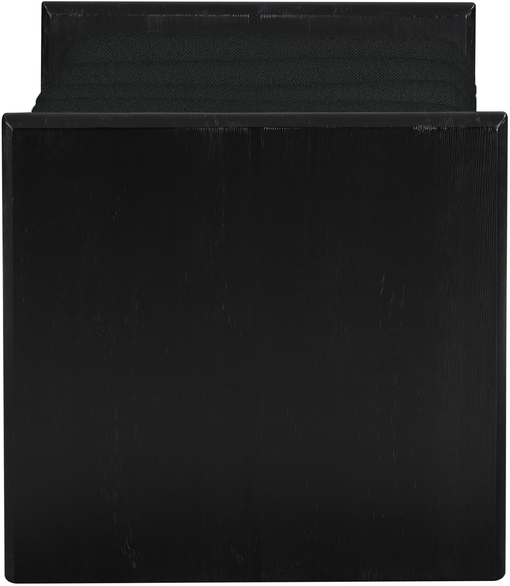 Waverly 32" Boucle Fabric Bench with Solid Wood Rich Black Finish