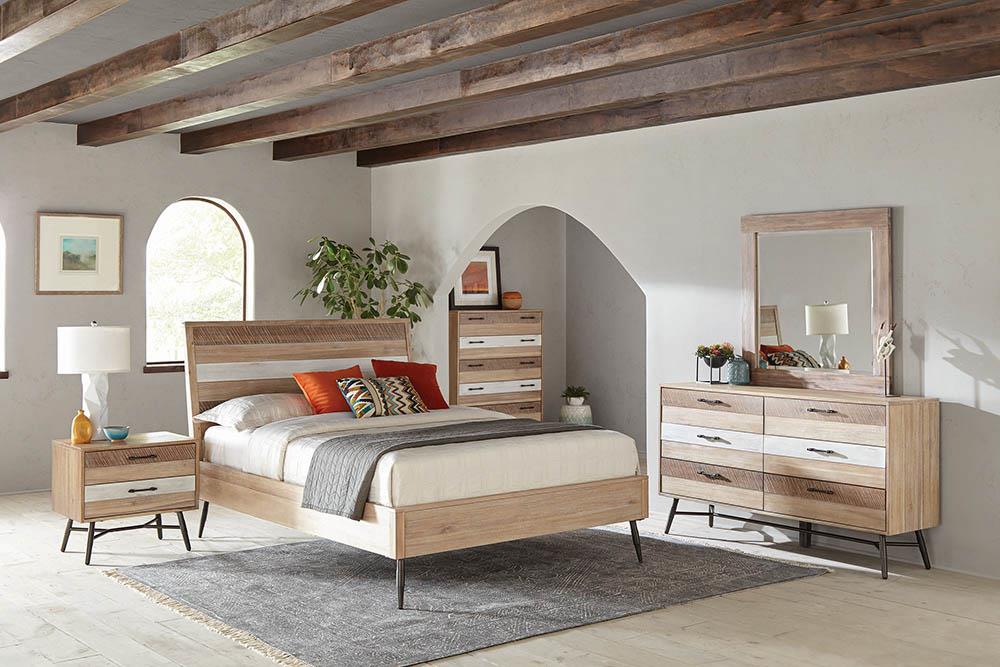 Marlow Wood Platform Bed, Queen Size
