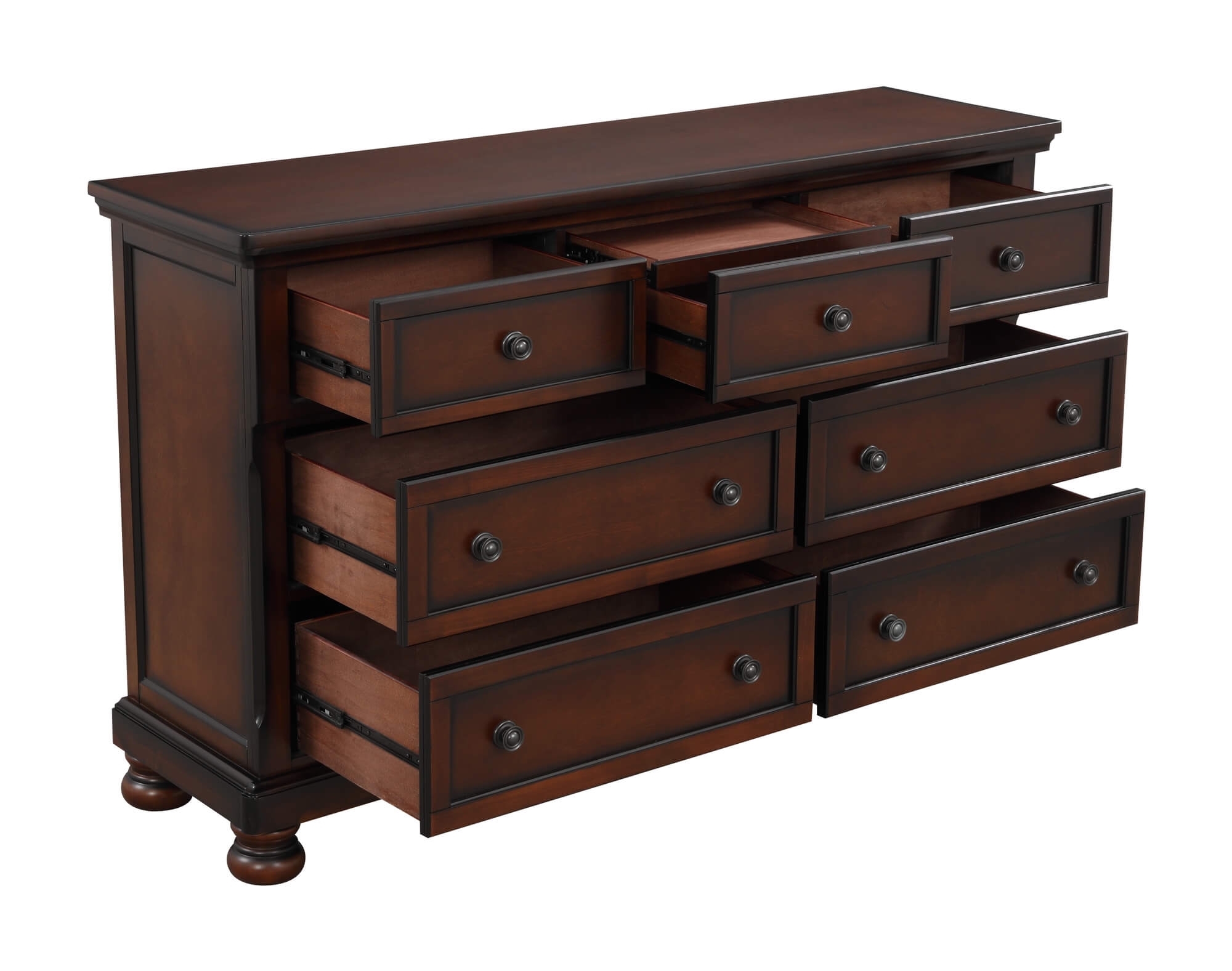 Cumberland Wood/Wood Veneer Dresser w/ Hidden Drawer