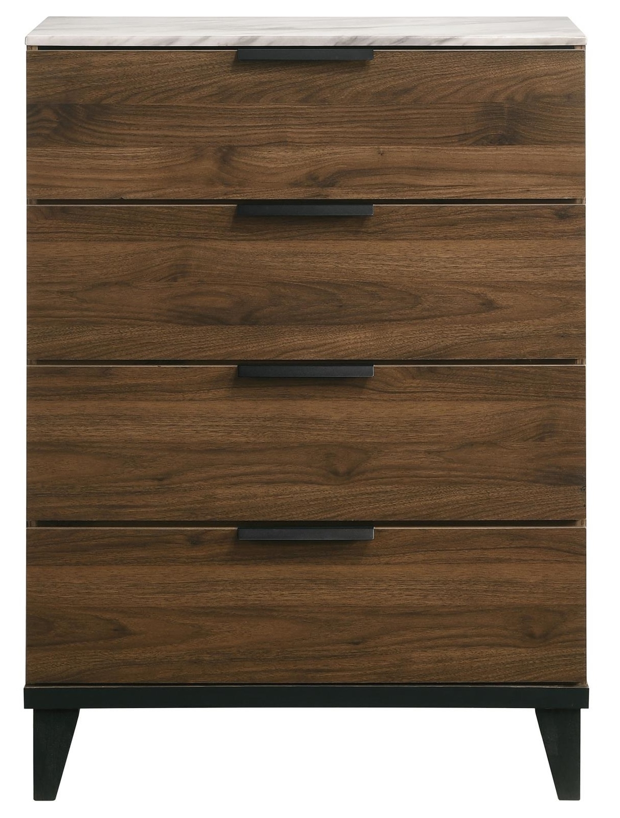 Mays Faux Marble/Wood Chest w/4 Drawers