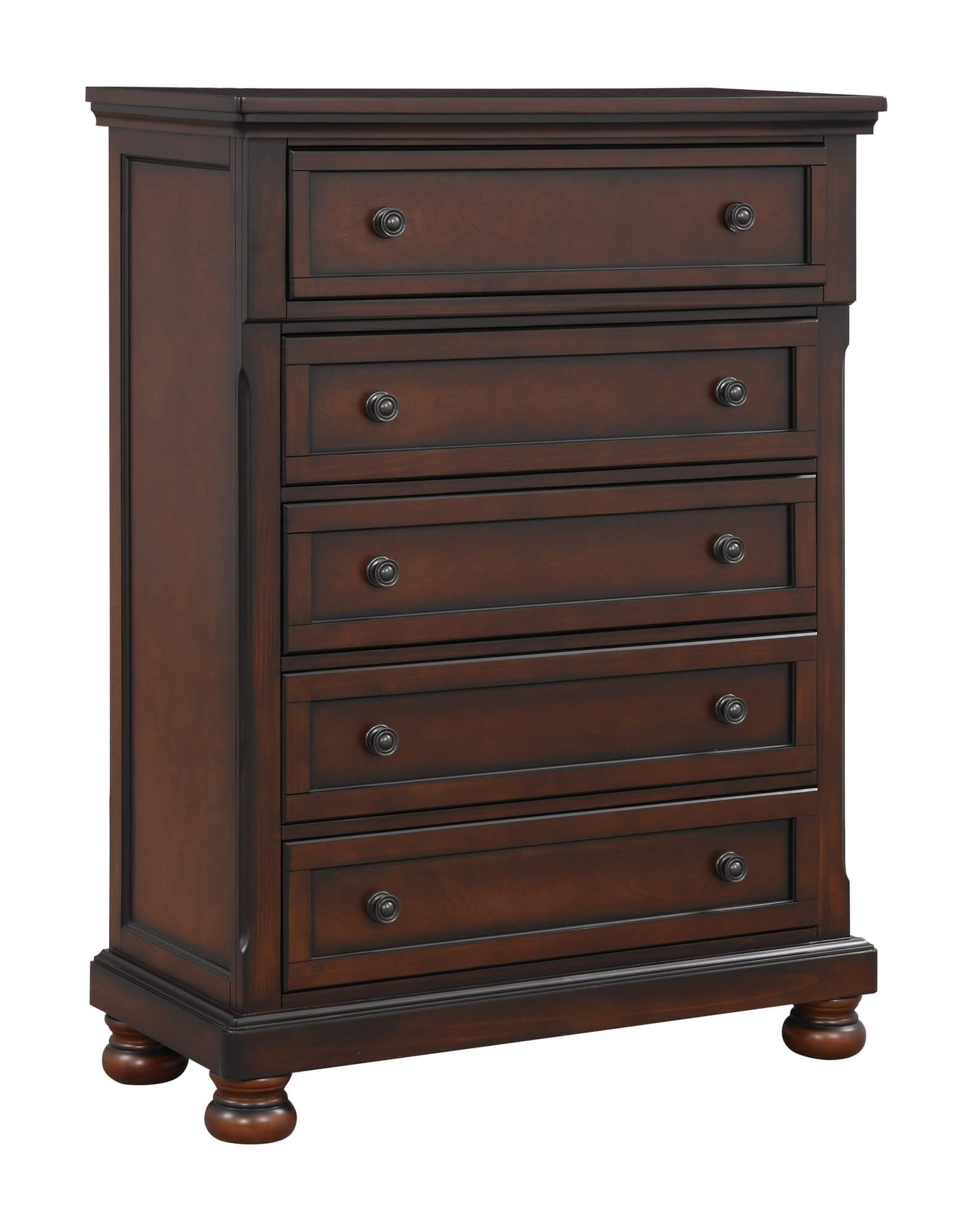 Cumberland Wood/Wood Veneer Sleigh Storage Platform Bedroom Set
