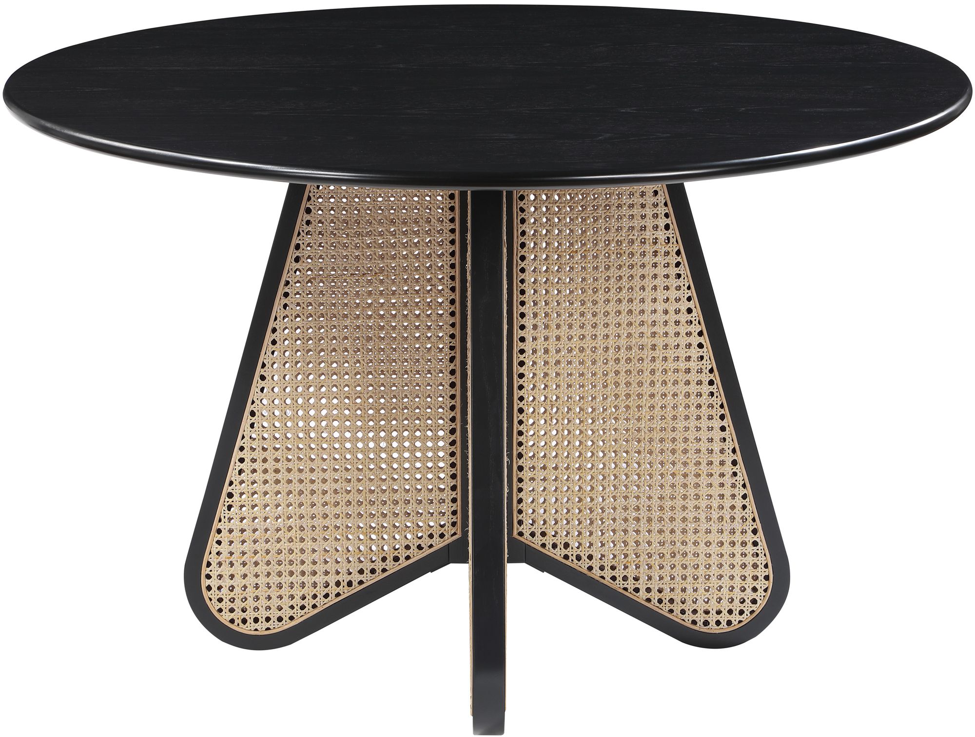 Butterfly 48" Round Oak Veneer Dining Table