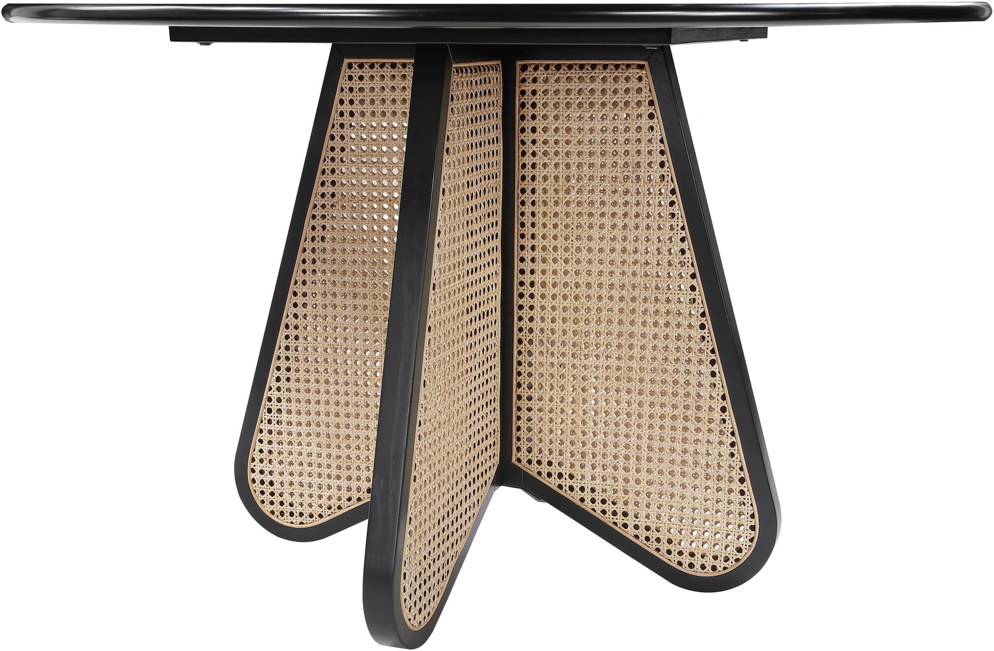 Butterfly 48" Round Oak Veneer Dining Table