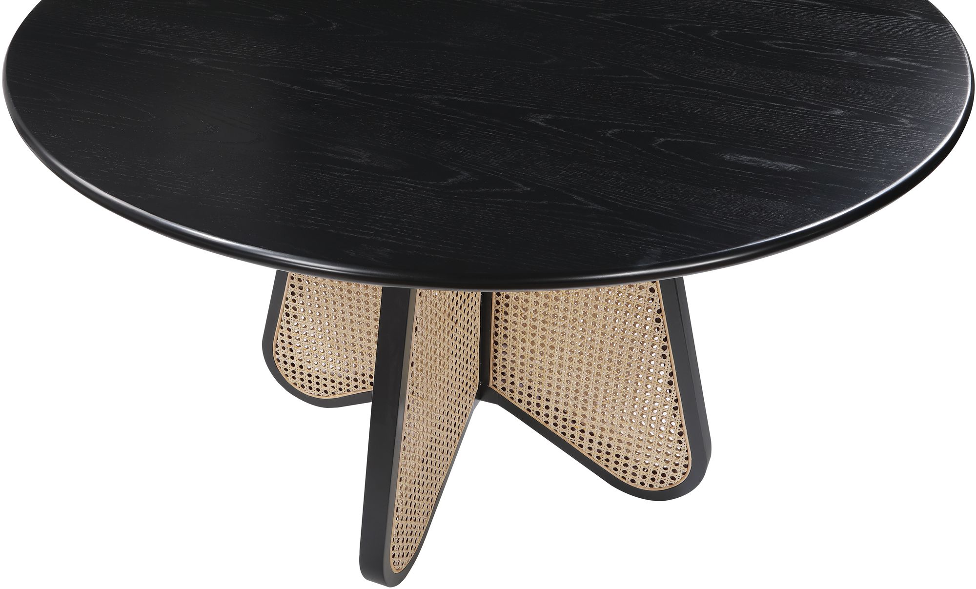 Butterfly 48" Round Oak Veneer Dining Table