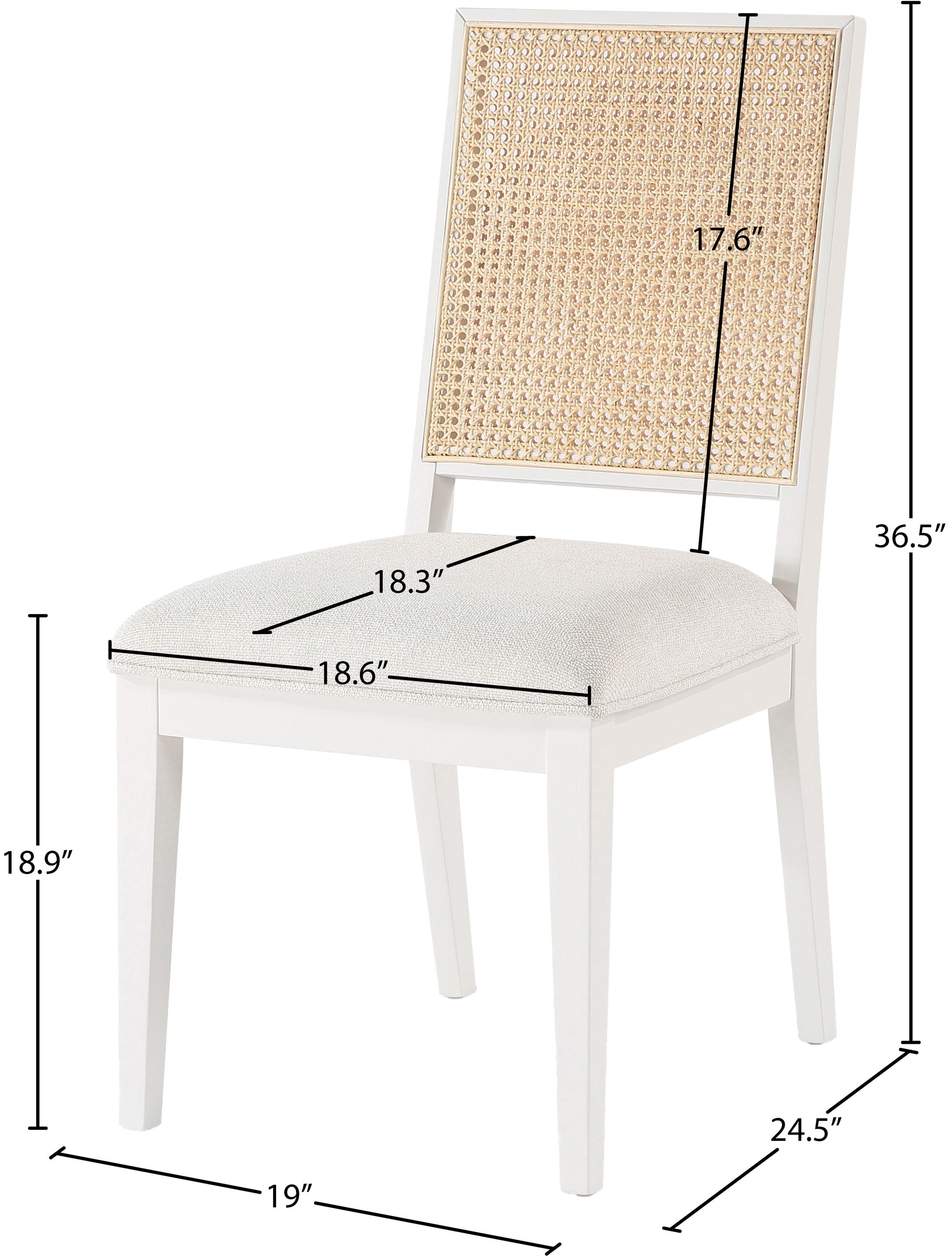 Butterfly Linen Fabric Dining Chair