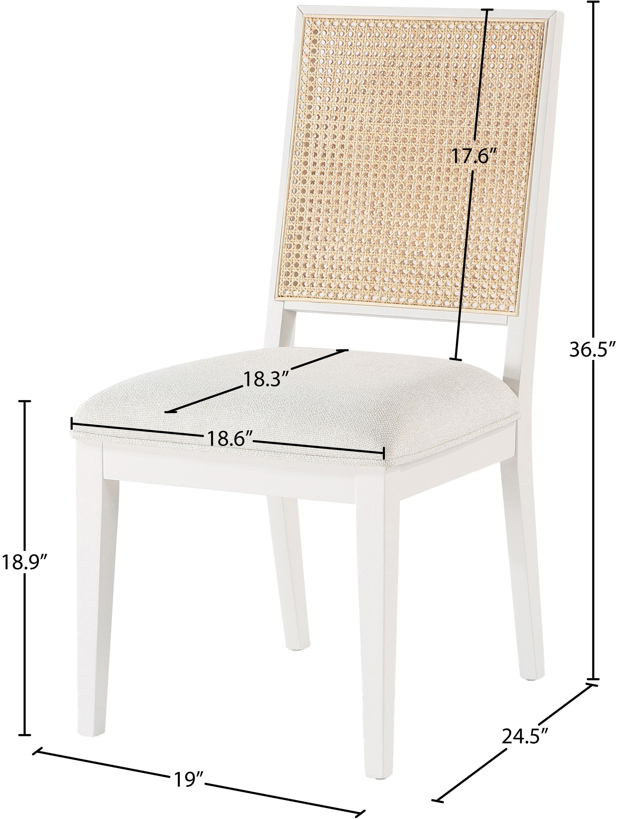 Butterfly Linen Fabric Dining Chair