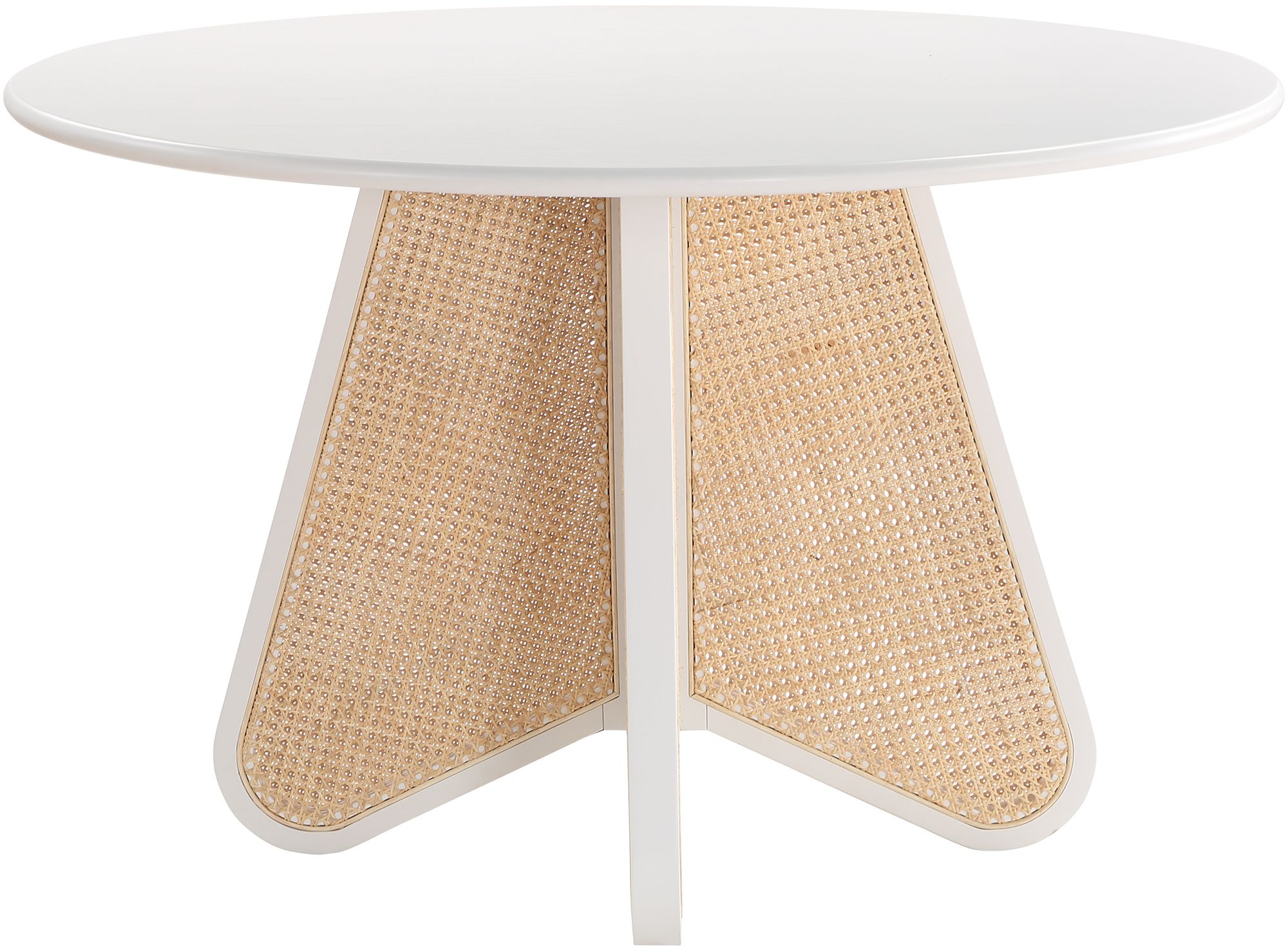 Butterfly 48" Round Oak Veneer Dining Table