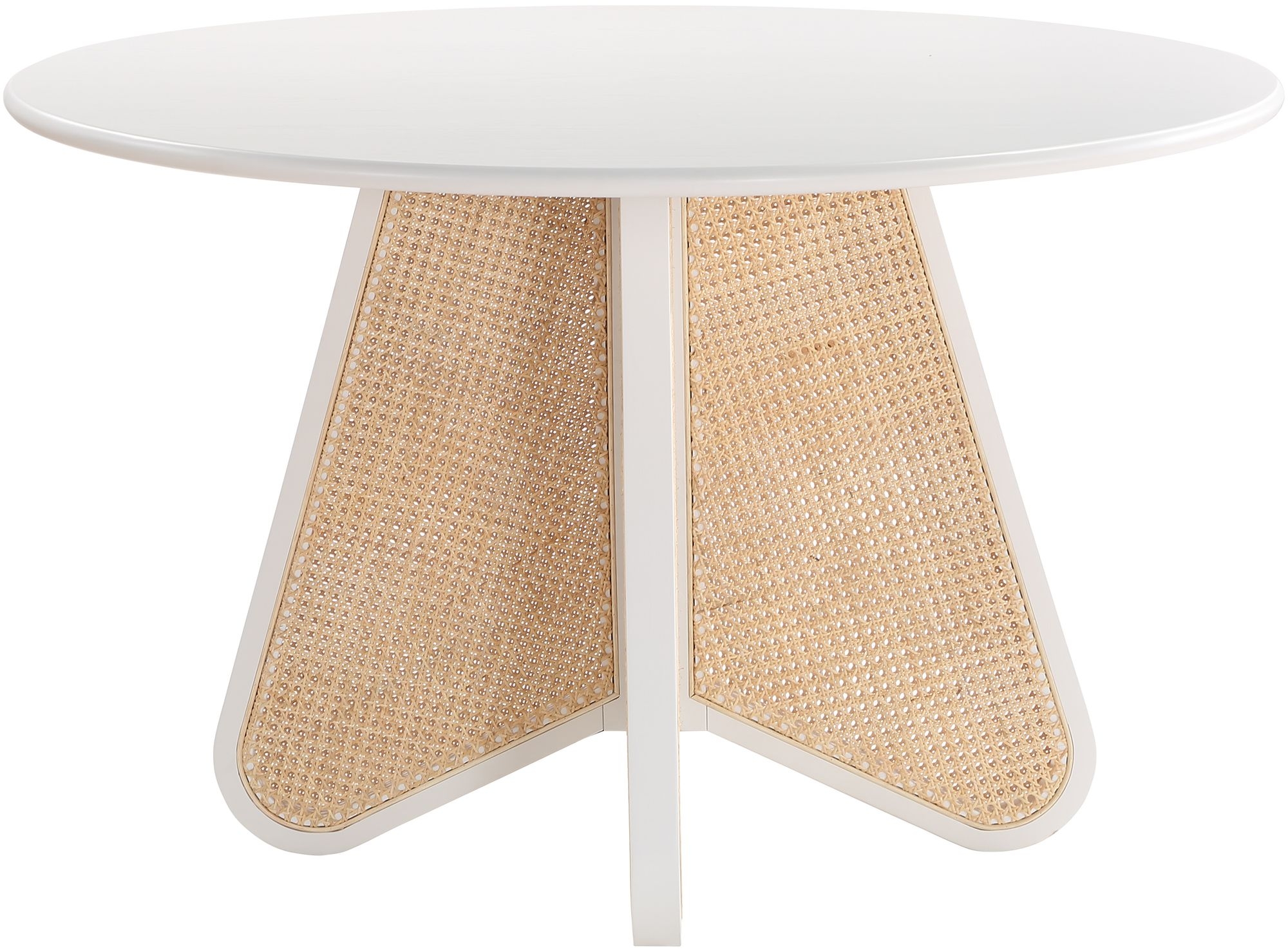 Butterfly 48" Round Oak Veneer Dining Table