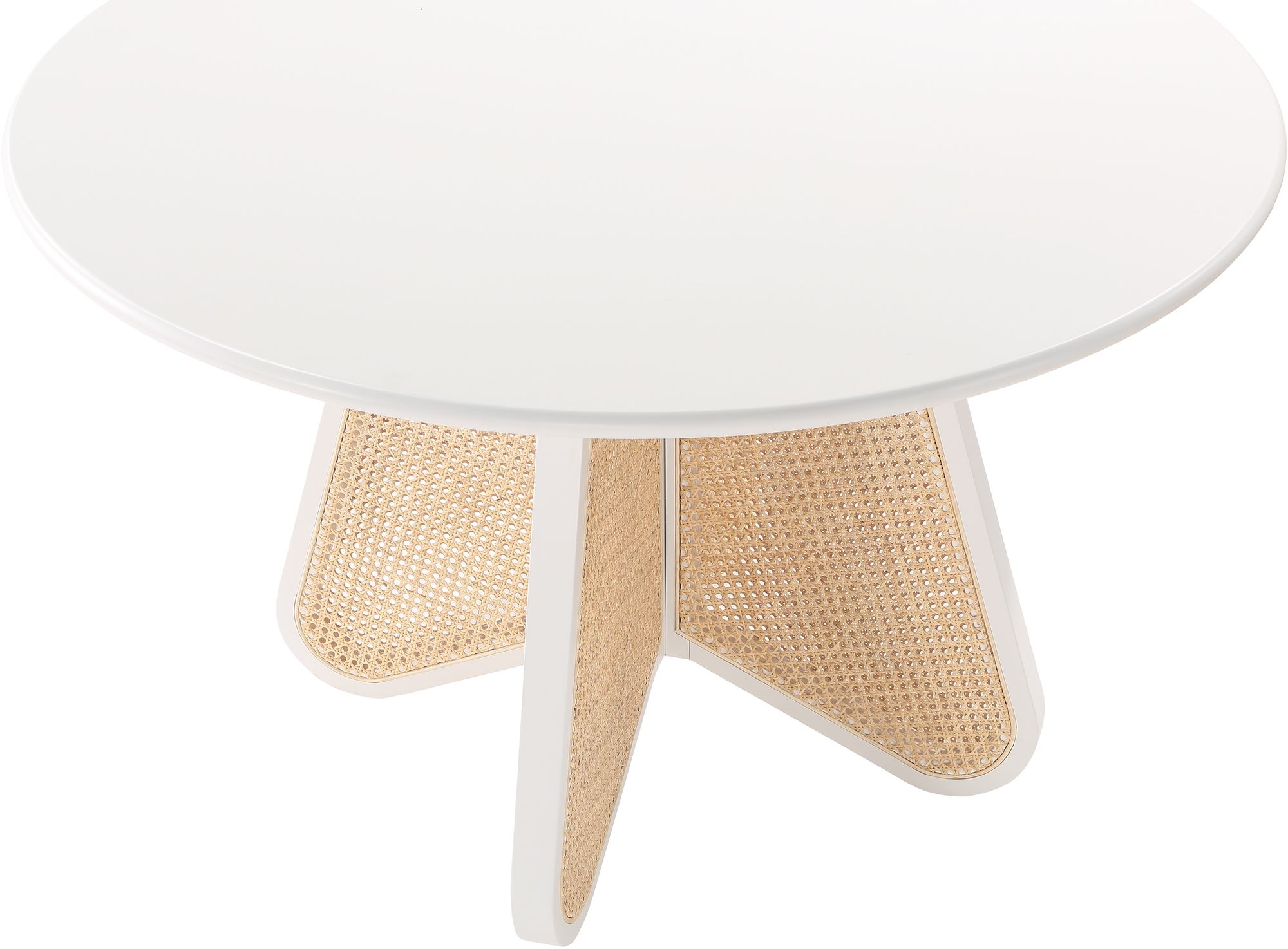 Butterfly 48" Round Oak Veneer Dining Table