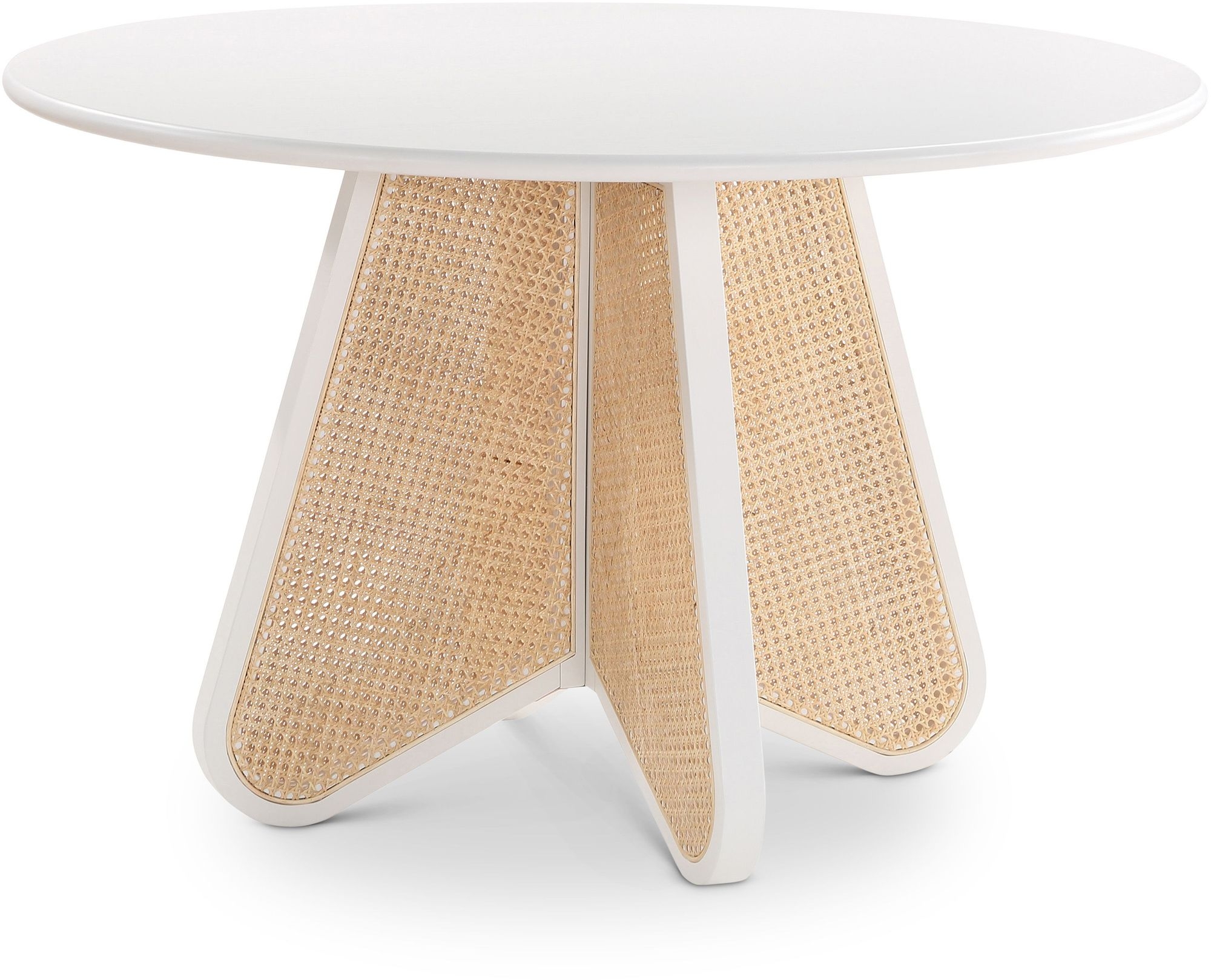 Butterfly 48" Round Oak Veneer Dining Table