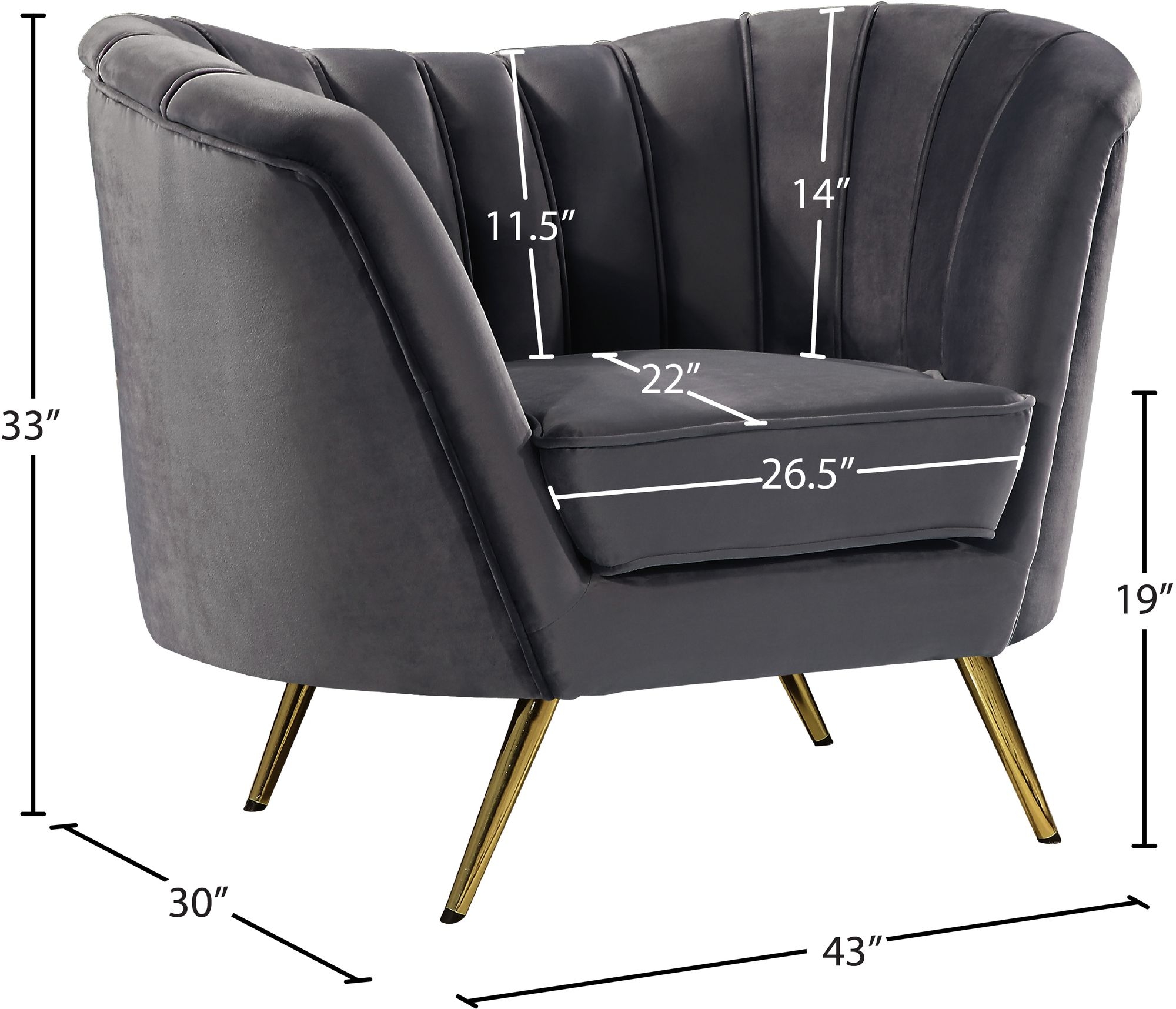 Margo Velvet Chair