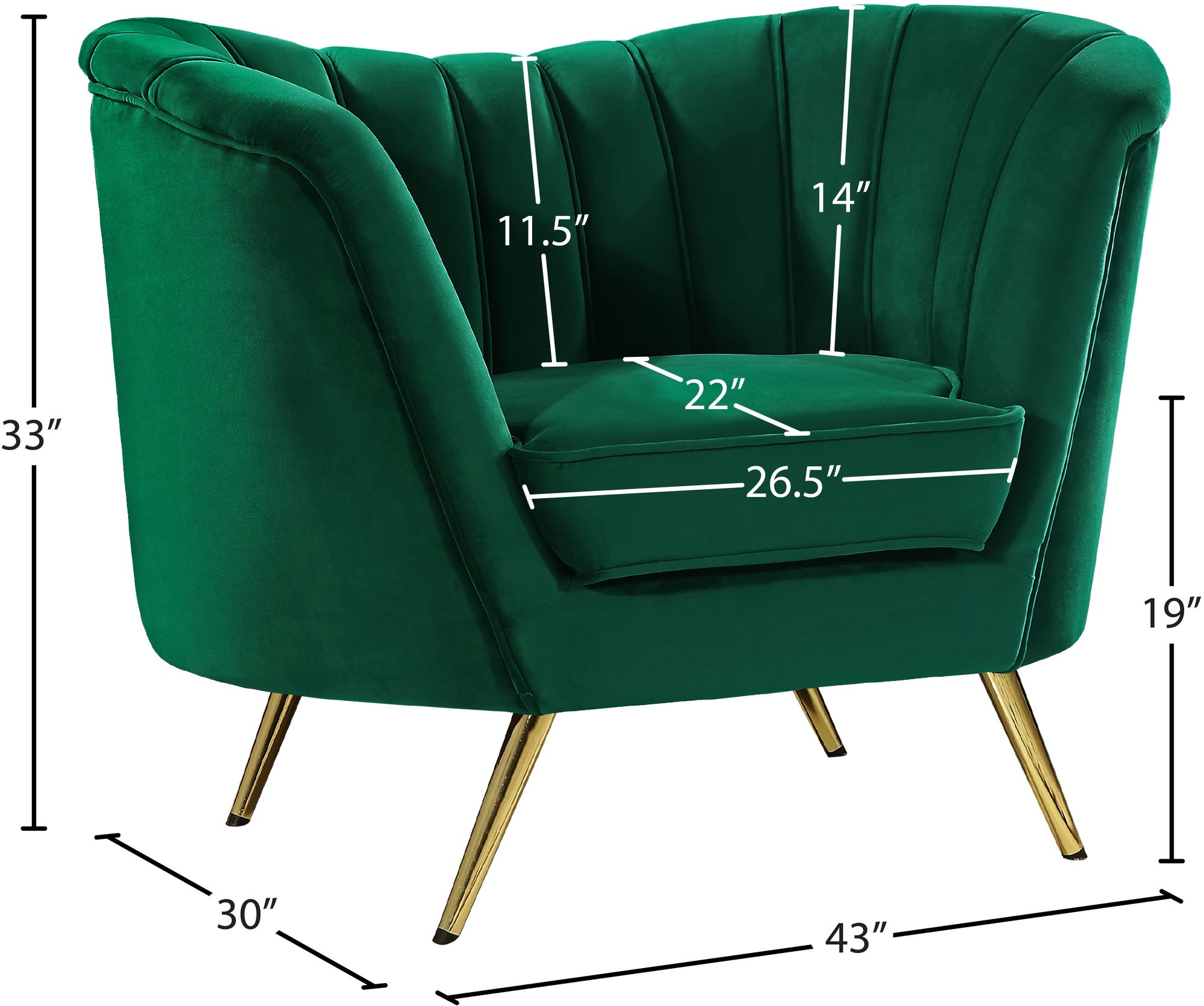 Margo Velvet Chair